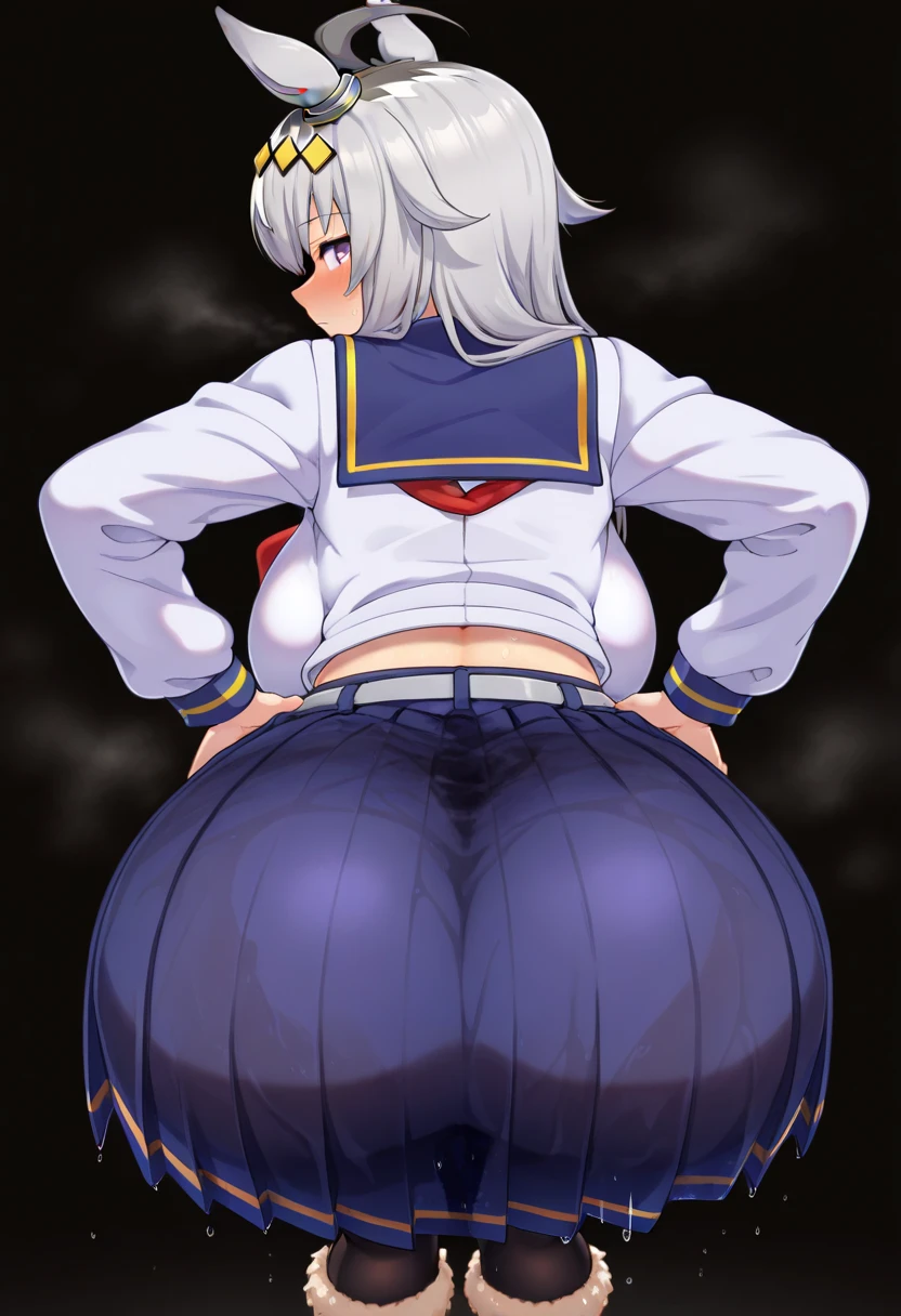 Anime girl with glasses sitting on a wooden stand in a room, (Lift your buttocks with your hands: 1.4),(Ahegao: 1.2),Beautiful anime girl crouching, Anime girl crouching, Gwaiz, , thick, Anime Moe Art Style, artwork in the style of Gwaiz, Surreal , Gwaiz on pixiv artstation, (software) Safe at Work,(show your butt hole: 1.5),(Hands on hips),(masterpiece), (One serious civil service commissioner: 1.3), (Super thick and plump body: 1.3), (Huge breasts and buttocks)), (Small Head: 1.2), (Very small uniform)), (Shiny skin: 1.2), (A speech while crouching in the stands in the schoolyard in the morning)), {fat},1boy, penis, doggystyle, from behind, spreadassms, chubby body, fat body, short,ultra detailed, masterpiece, best quality, blush, a woman, rolling eyes, open mouth, school girl, wearing , wearing glasses, classroom, sunset, light particles, hdr, brown grey hair, midium wavy hair, shiny hair, bang, single braid, clear grey eyes, Smiling Kiss, Tongue Out, アニメ ,orgasm face, sexual climax, bitch, back shot, back view, low angle, from below, back view, arched back, looking back, all fours, chubby body, BIG ASS , saliva, BBW, slender waist, anal, seiza, hands on head,white eyes, Hand Drawn, Showing Ass, Bobcut, Knee socks, (Super thick and plump body: 1.3), Butt sticking out, Close your legs, seiza, spread legs, pleated skirt, Stretch your arms back, long pleated skirt, I can&#39;t see your butt, Buttocks hide, Arms folded behind back, Super big butt, Awesome numbness , Plump , Chubby, Butt sticking out,
