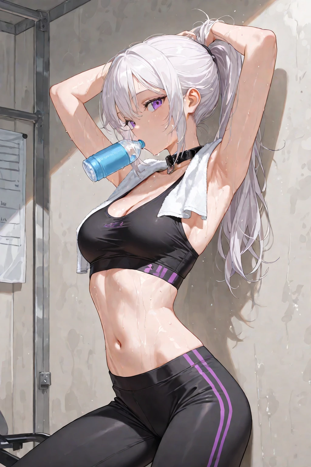 (Top  Quality:1.5, Best Quality, tmasterpiece), 80s retro cars, a 18 year old girl, made, exposed navel, Exposing panties, stripes, short skirts, 80s background, Sportswear,  girl, cat ear, nekomimi, Silver-haired, striped panties, open belly, mini cut, smirking, random background, Hair color random, Black pantyhose, Bukkake, Female masturbation, fit derrier , Open_, creampie, fit derrier , Open_, creampie, chest size 85, Various facial expressions, Different postures, Feels like a gravure model, bewitching look, sexy facial expression, A variety of costumes, Bewitching posture, slender fit body, colourful colors, colorful images, Slender, sweating on the skin, skin is wet, Wet skin, chokers, Earrings, long  hair, Hairstyle Random, female masturbation, godpussy2, rear pussy, open_pussy, spread leg