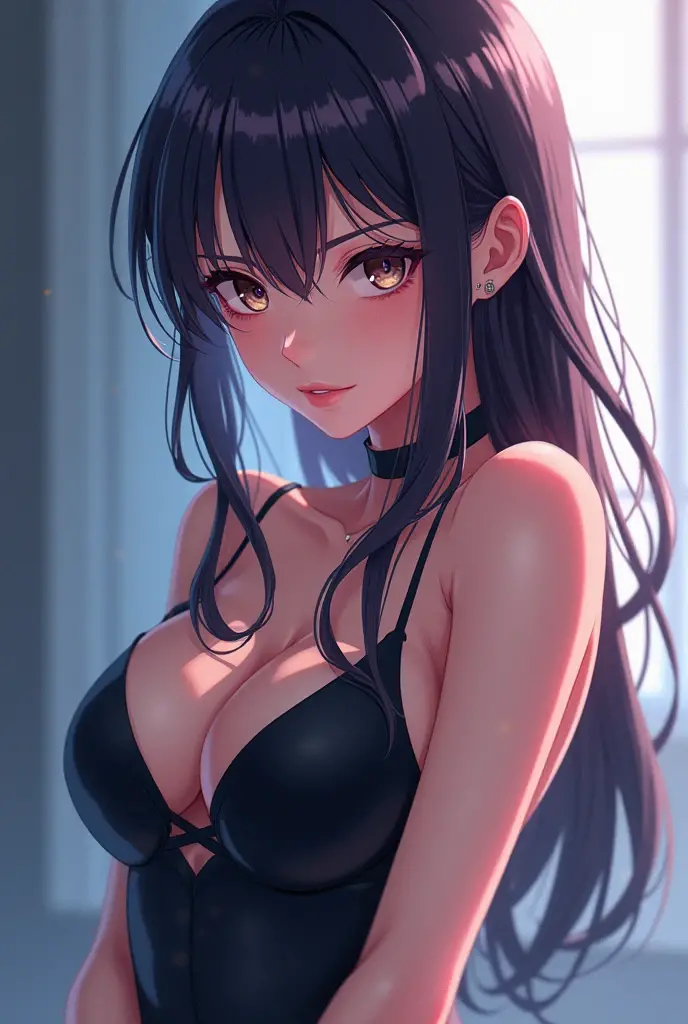 1 , 独奏, high resolution, longye hair, breastsout, bangss, slightly separated lips, breastsout grandes, minimalism, anime styling, 