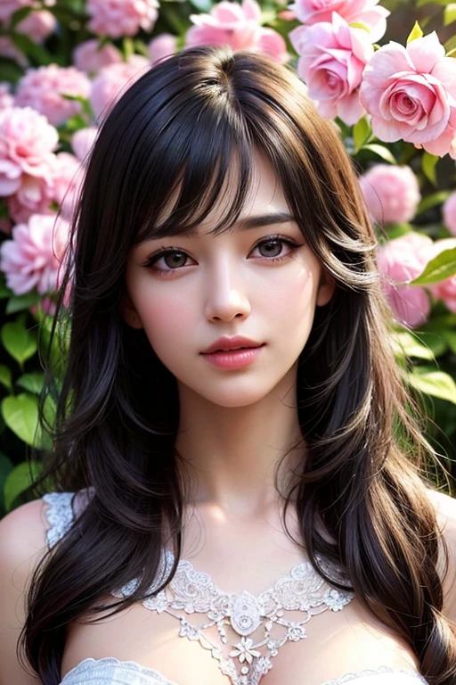 1girl walking on the river, mix4, sweater, pillow, lips, open_mouth, realistic, photo_\(medium\), solo, stuffed_animal, stuffed_toy, teddy_bear,(masterpiece),(photorealistic:1.3), ultra-detailed, (high detailed skin:1.2),(best quality:1.0), (ultra highres:1.0), (ulzzang-6500:0.3), wavy detailed hair, long hair, sunshine, (beautiful detailed makeup), (sexually aroused blushing heavy breathing:1.0), floral theme flower petals scattered, (soft glow bloom:0.5)