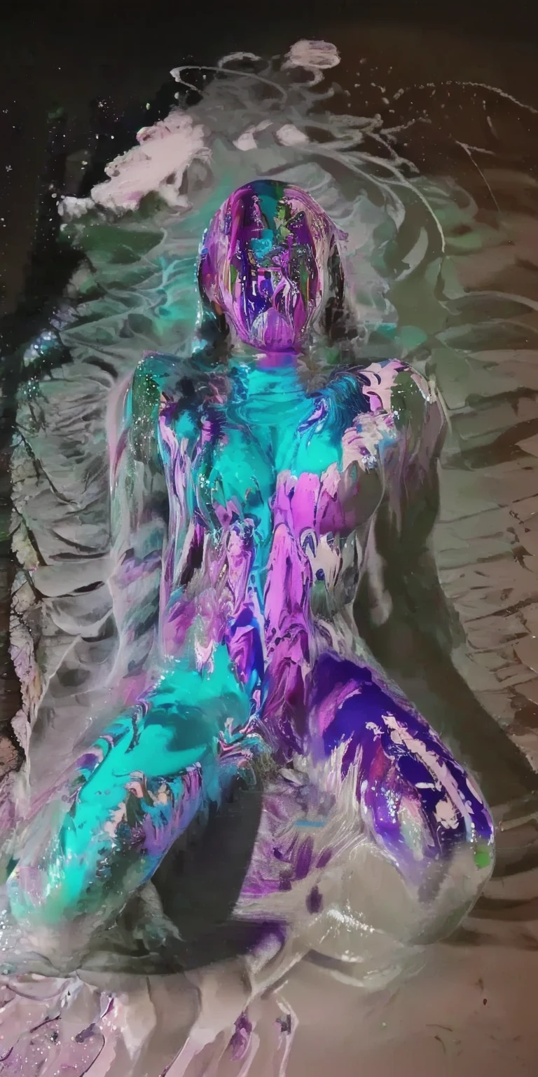 Browsing Caution、最high quality、high quality、Best image quality、8k、最High resolution、High resolution、最high quality、masterpiece、RAW Photos、whole body写真、Detailed and realistic human body、Detailed and realistic skin、Realistic face in every detail、Detailed and realistic eyes、Detailed and realistic lips、Detailed and realistic teeth、Detailed and realistic ears、Detailed and realistic hair、Realistic reproduction of every detail、((Beautiful Hands(thumb1、reference4))、Realistic feet down to the last detail、Realistic breasts down to the last detail、Realistic areola down to the last detail、Realistic nipples down to the last detail、Erect nipples、Realistic pussy down to the last detail、Realistic vagina down to the last detail、Wide open pussy、((Beautiful Japanese Girl))、(Japanese Model)、 ((18 year old beautiful girl))、(Black Hair)、(Random Hairstyles)、((whole body))、((Slim and perfect figure))、(Beautiful and firm breasts)、(whole body光沢肌、Fair skin)、((tropical、Resort Beach、Crystal clear sea、Beautiful sandy beach))、((Body Art))、((whole body(Metallic mirror finish))、((whole body(Painted in shiny metallic rainbow colors))、((彼女のwhole bodyの肌にレインボーカラーでペイントする))、((Beautiful sandy beach海岸に立つ(背景にCrystal clear seaが見える))、Sexy pose
