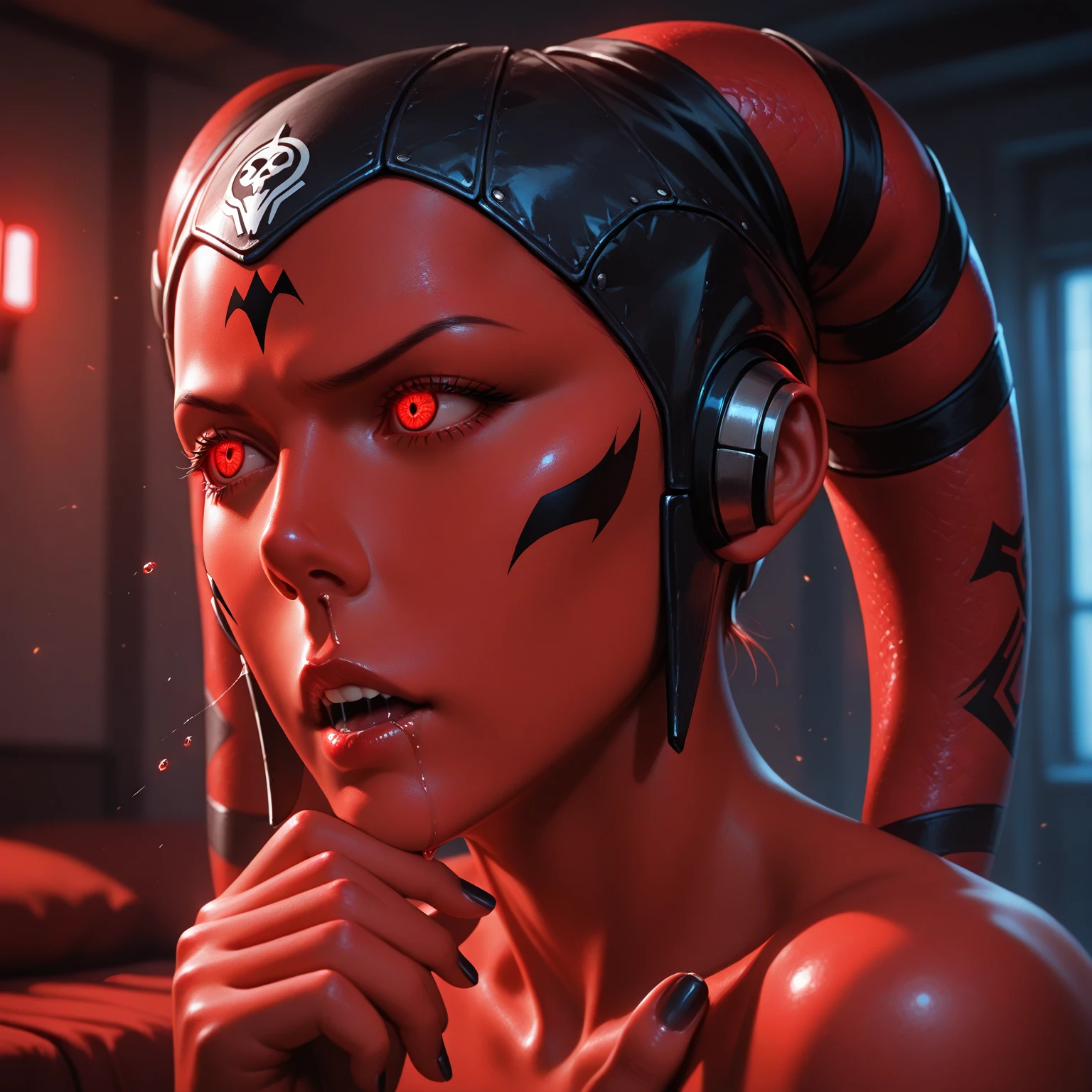  woman widow maker  at her home