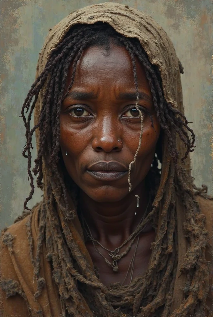 bare face,((Dirty face)),numb expression,neutral colors, ((((hdr)))), ((((muted colors)))), 1girl, a young woman, 30 years old, street smiling, backpack, stains, tattered clothes,ponytails, epic realistic, photo, faded, complex stuff around, intricate background, soaking wet, intricate scene, artstation, intricate details, vignette sharp focus, documentary film footage, high resolution photography, supple skin pores, real person, detailed skin texture, cinematic movie image, upper body shot, detailed skin, 20 megapixel, detailed face skin, movie grain, portrait, epic (photo, studio lighting, hard light, sony a7, 50 mm, matte skin, pores, colors, hyperdetailed, hyperrealistic) ::n_ (nsfw:1.5),hat, grayscale, black and white, poorly Rendered face poorly drawn face poor facial details poorly drawn hands poorly rendered hands low-resolution bad composition mutated body parts blurry image disfigured oversaturated bad anatomy deformed body features fused fingers too many fingers double heads, 3d render, drawing, painting, watermark, footnote, poorly Rendered face poorly drawn face poor facial details poorly drawn hands poorly rendered hands low-resolution bad composition mutated body parts blurry image disfigured oversaturated bad anatomy deformed body features fused fingers too many fingers double heads, cartoon, 3d, painting, drawing, (disfigured)+,(bad art)+, (deformed)+, (poorly drawn)+, (extra limbs)+,(close up)+, strange colors, blurry, boring, sketch, lackluster, face portrait, self-portrait, signature, letters, watermark, grayscale, hat, grayscale, black and white, poorly Rendered face poorly drawn face poor facial details poorly drawn hands poorly rendered hands low-resolution bad composition mutated body parts blurry image disfigured oversaturated bad anatomy deformed body features fused fingers too many fingers double heads, 3d render, drawing, painting, watermark, footnote, poorly Rendered face poorly drawn face poor facial details poorly drawn hands poorly re