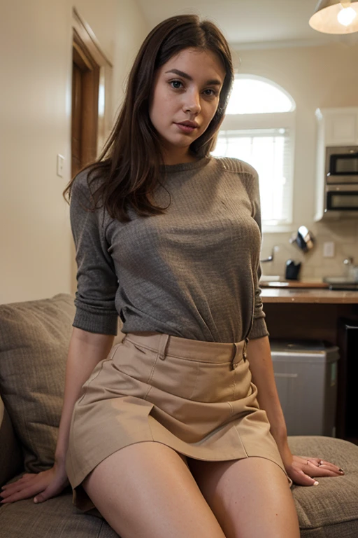 (Muscular:2.3), (thick thighs:2.2),
french female, (red hair, pale skin:1.4), (big smile:1.8),
(eyeshadow, lipstick, red lips, hoop earrings:1.4)
(neck bandana:1.5), (black and white clothing), (frenchgirlstyle, blue striped pullover, horizontal stripes:1.5), (beret:1.3), (pencil skirt, skirt slit:1.7), (pantyhose:1.4), (stiletto heels:1.7),
looking at viewer, (three quarter view), (from above), full body view,
(dark bedroom), rim lighting, detailed skin, detailed eyes, two tone lighting, bokeh