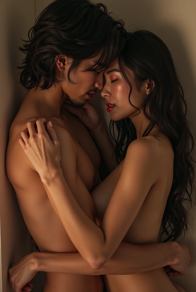 A Nepali girl and boy doing sex nude in a beautiful room 