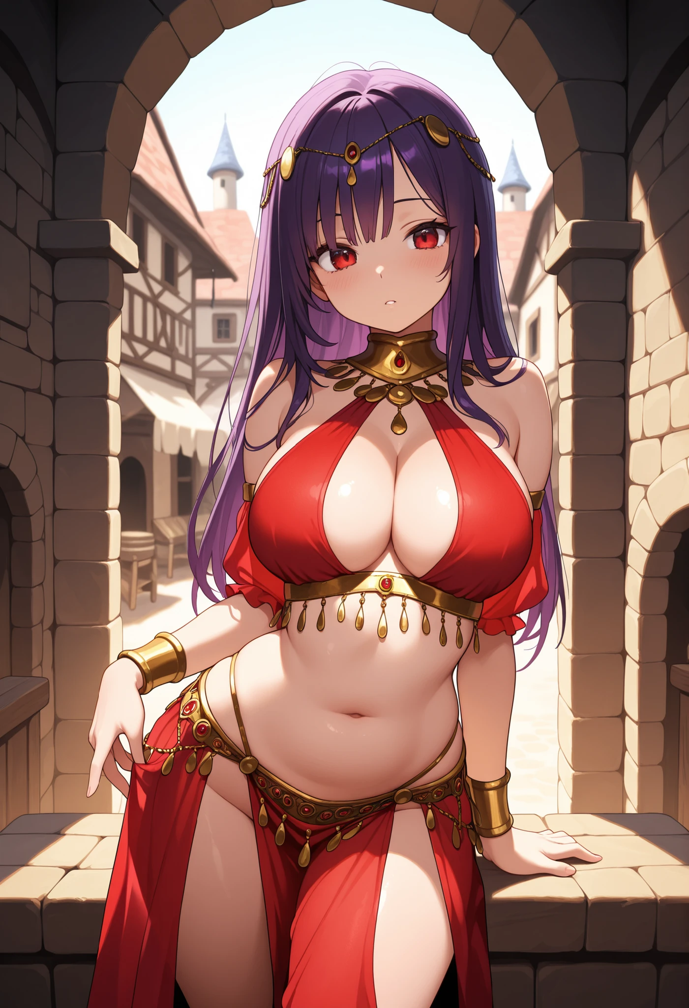 8k,,Seductive pose,masterpiece, High resolution, Highest quality, Highest quality,Dungeon Food,Farin,Wet,beautiful、Huge breasts