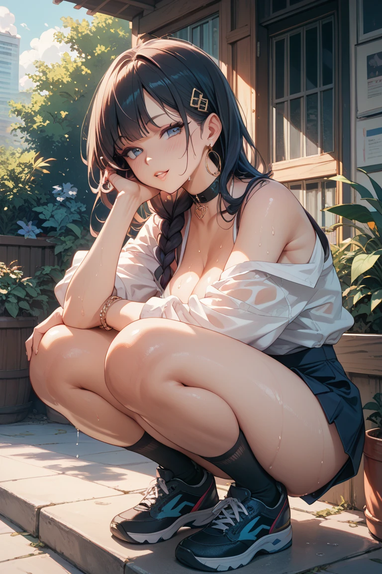 (masterpiece:1.2, highest quality), (realistic, photorealistic:1.4), beautiful illustrations, (movie lighting), Depth of written boundary, looking at the viewer, Front view, 1 girl, Asian, 15 years old, ((bob hair)), perfect face, Cute symmetrical face, shiny skin, asymmetrical bangs, Big eyes, shaved pussy, Anatomically perfect body, long eyelashes, thin, beautiful hair, beautiful face, fine and beautiful eyes, beautiful clavicle, beautiful body, beautiful breasts, beautiful thighs, beautiful feet, beautiful fingers, ((school uniform )), (vaginal sex:1.5), (beautiful scenery), Outdoor Exposure, droopy eye, (cum in pussy:1.5), sex, erotic, cum in pussy, hetero, Phimosis, Inserting a Micropenis into a pussy, (smile, Upper grade, Pink nipples)
