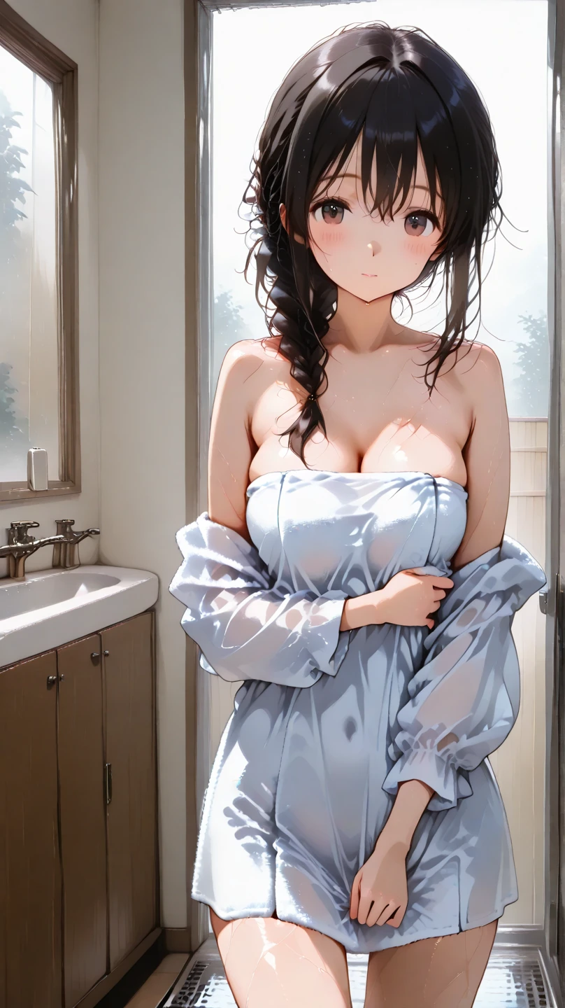 Naked towel, blush