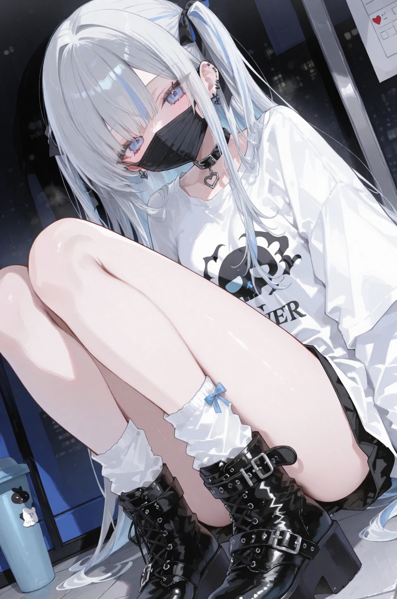 A 20 year old woman, inserting a popsicle into her private parts, spread legs, full body view, bodly fluids, pleased face, ahegao face