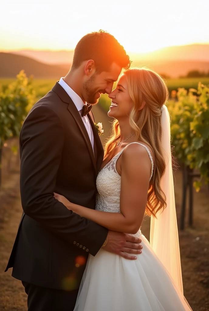 An animated couple of lovers among grass 
