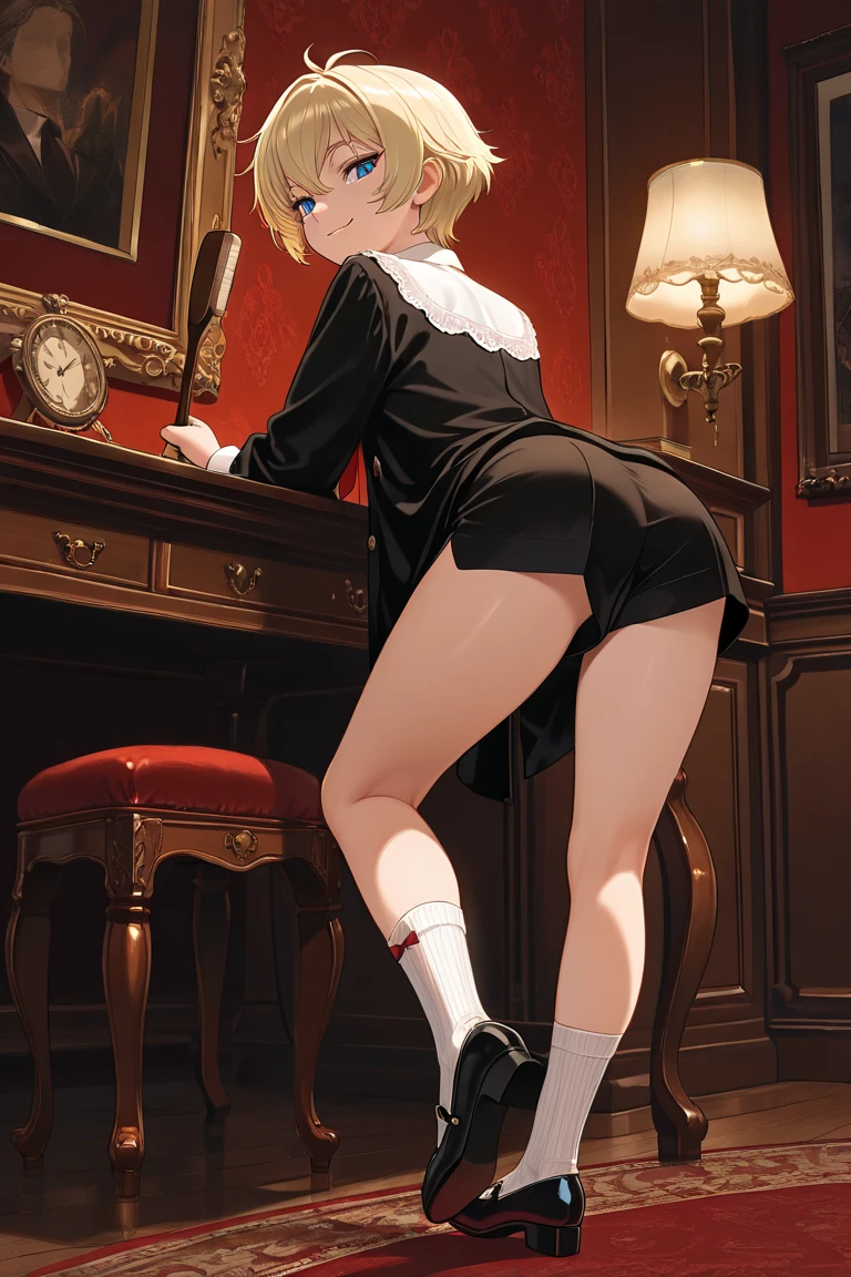 ((Highest quality)), ((masterpiece)), (detailed), Two Girls,,nsfw,Blonde,Glasses,high school girl,karaoke,short hair,On all fours