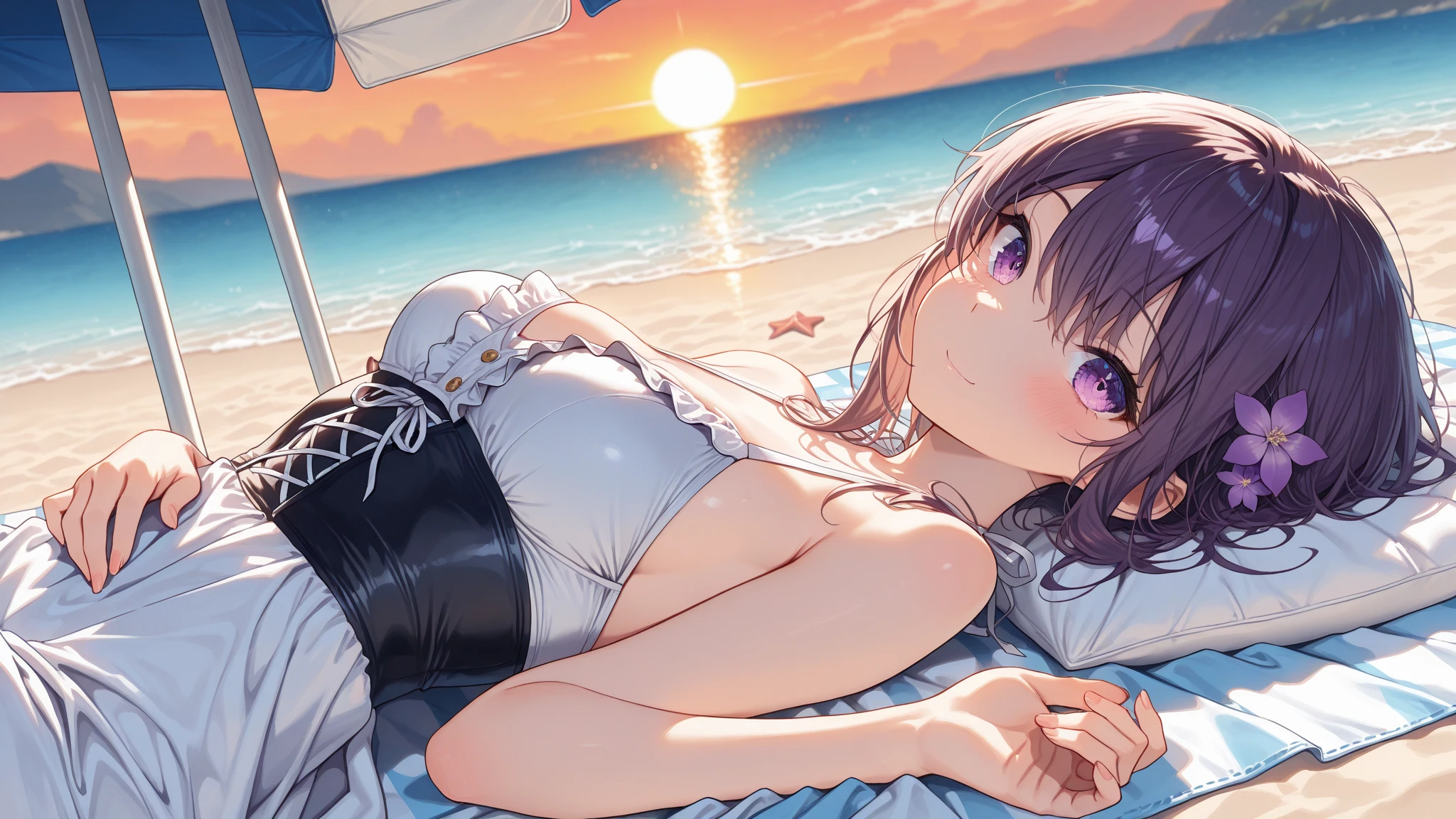 comic strip，Cute and cute 5 year old baby girl sleeping on beautiful fluffy clouds，anime big breast，on cloud，Pink，Detail enhancement，8K，super-fine，concept-art，number art