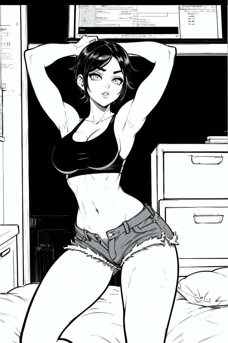there is a woman in bra and panties taking a selfie, 18 years, 2 4 year old female model, 1 8 son, 22 years, 21 years, mirada sexy, la extremadamente caliente y sexy, 23 years, chica sexy, 16 years old, cuerpo femenino, muy sexy, lindocore