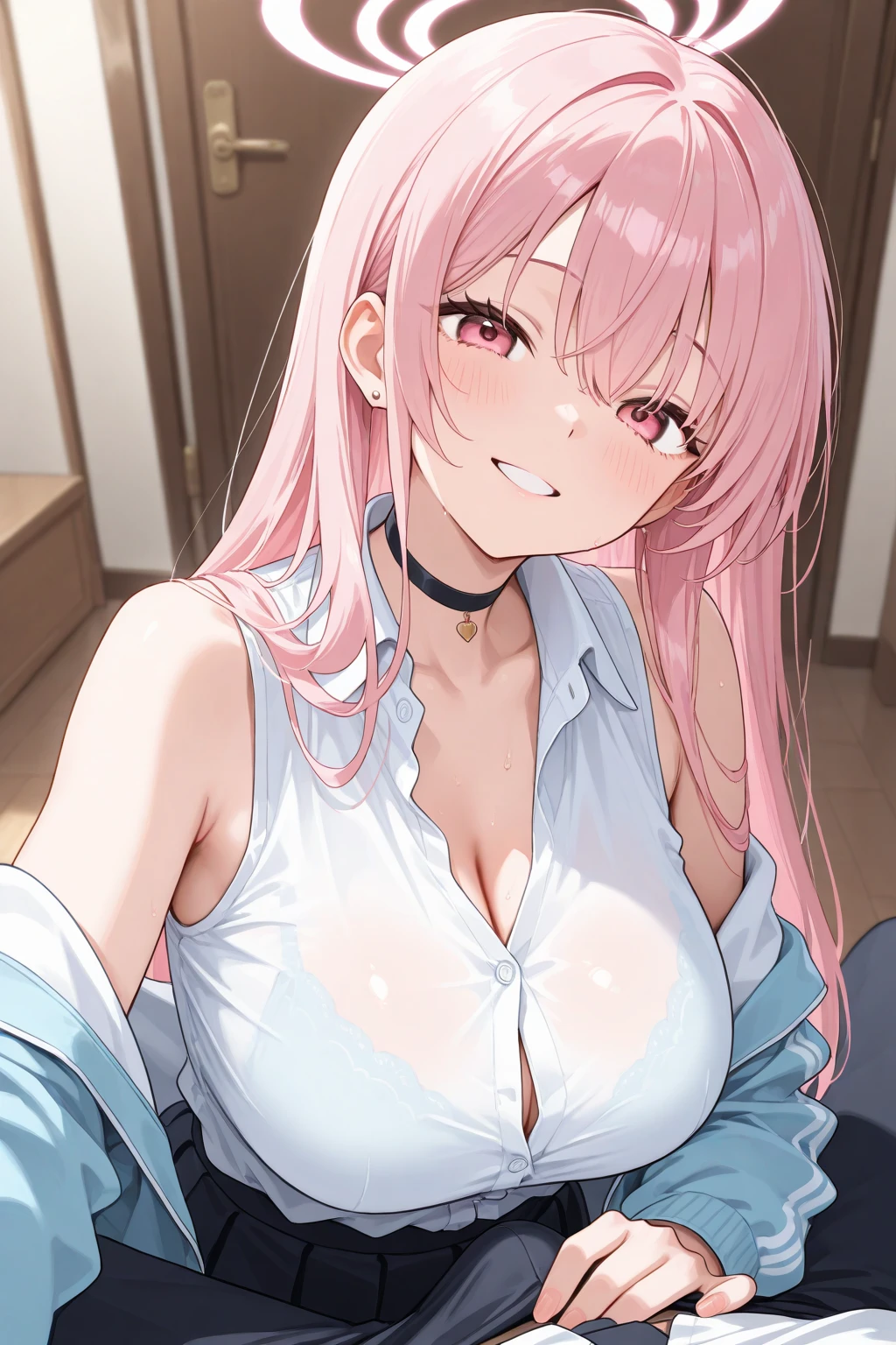 {{{{{16k,Ultra High-resolution realistic photograph of neat virgin junior high school girl's in loungewear as pretty as a actress in the sex lounge, junior high school girl's erotic expression at the moment she loses her virginity, She is a pure junior high school girl, but with each stroke she grew to love sex, shaking her hair with a superb riding position piston, her body hot and musky and naturally vocalizing, the unknown sensation enveloping her and dyeing her naughty expression, The junior high school girl's sexuality is rising and her chest is so hot that she looks like she's about to go sexual crazy}}}}},{{Extremely detailed}},{{{{{dye her cheeks flush and integrated her head pure small, thick lips, Enchanting thick gross idol's Lips}}}}},{{{{{the bang straight hair}}}}},{{{{{with deep and sexy cleavage, She get more attractive and smoother her body, her expression and appearance are transformed into that of a pure, Her shame when her loungewear is rolled up exposing her body, Her white tits are so fluffy, and are depicted in great detail, cutely budding nipples, She's in junior high school, but her sex appeal from her cleavage fills the room, An junior high school girl is still tiny, but her bodyline and tits and hips are getting sexier and girl who was just a gets a large amount of female hormones flowing through her and her expression becomes woman}}}}}