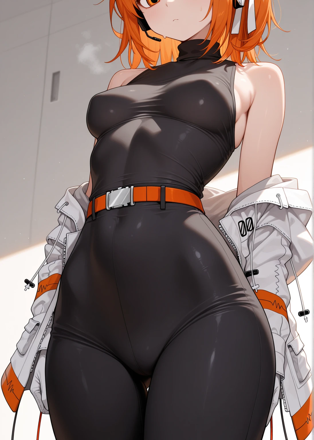 Naked、score_9, score_8_superior, score_7_superior, sauce_Anime BREAK 1 Girl, alone, View your viewers, Cowboy Shot, boudica_Pのsuperiory, Shrug (clothing), Green Eyes, Redhead, short hair, low pのsuperiorytail, short pのsuperiorytail, white Shrug, Shrug (clothing), High collar, Leather boots, Thigh-high boots, Thigh straps, multiple straps, indoor, Shoulder strap, It's dim, Wooden floor, Wooden wall, Huge breasts, skindentatiのsuperior, Wide Hips, Thick thighs, Tight waist, smile,Sitting, のsuperior_Chair, Lean back, From below, Crossing your legs, arm ssuperiorport, Spread your arms, Beer mug, holding csuperior, Open your mouth,pussy,