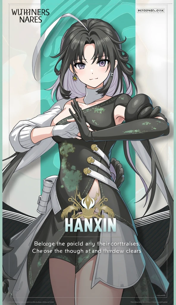 One Mature Woman、Grey Hair、long hair、Grey Eyes、Hair between the eyes、Ahoge、Big Breasts、Huge breasts、Full Body Tights、Plug Suit、White clothes、Clothes that fit the body、Upper Body、Front view、A gentle smile、blush、Embarrassed、Watching the audience、Place your hands on your chest、Clothing that reveals nipples、