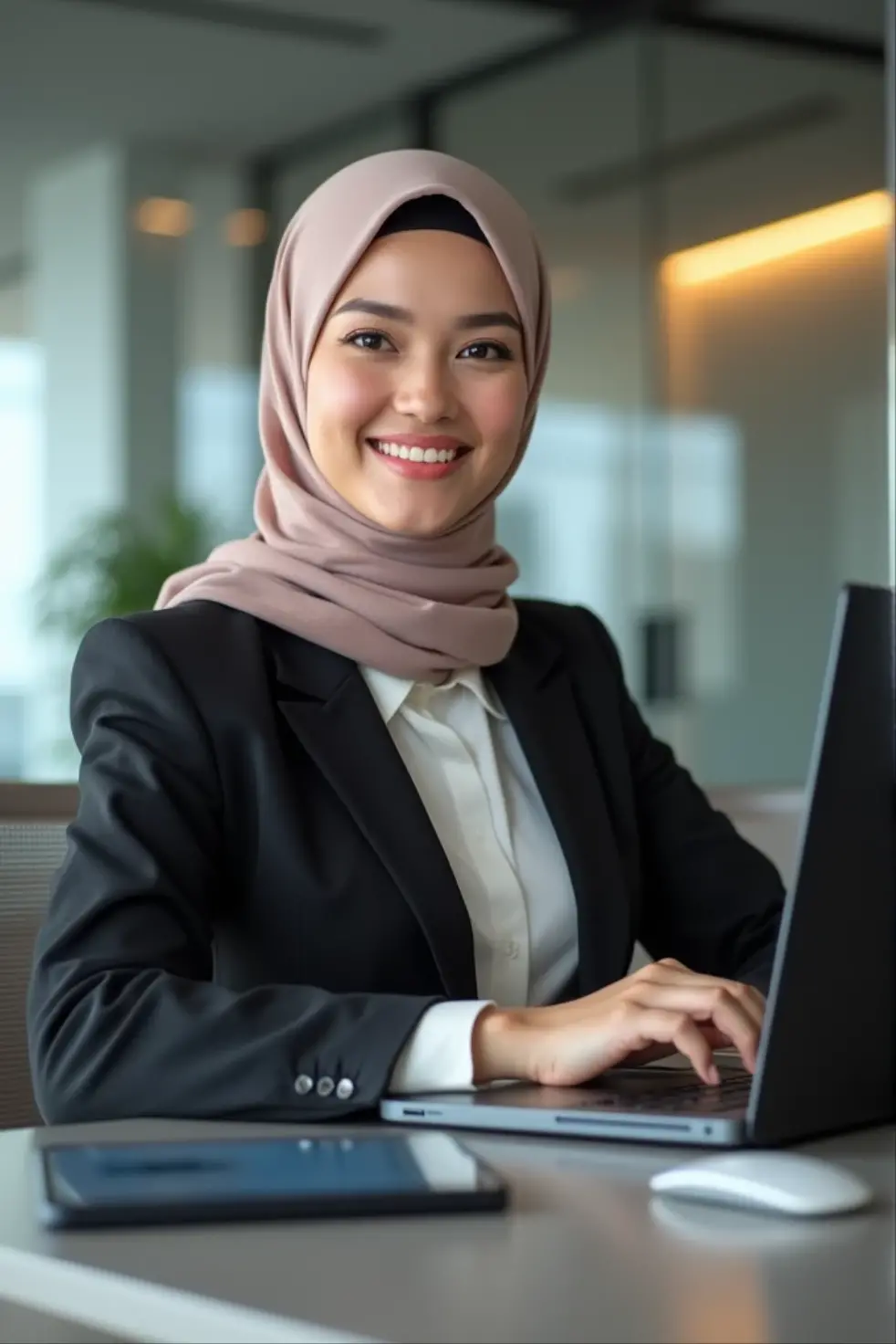 Social media marketing manager Islamic woman picture 