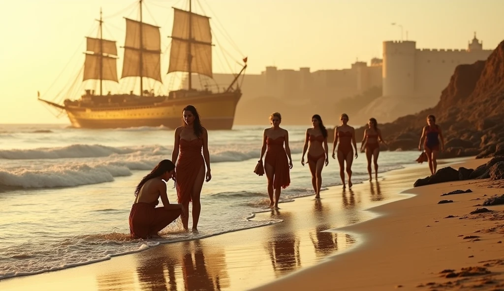 Naked beach and there are 50 people
