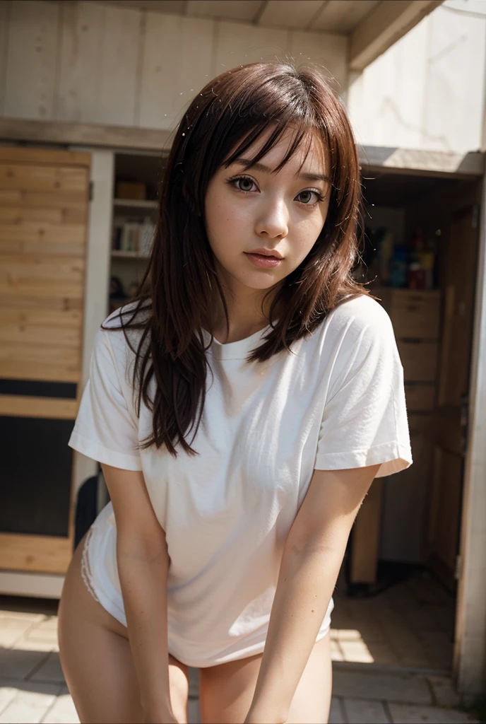 (masterpiece:1.5),(best quality:1.5),super quality,ultra detailed,extremely detailed,highers,high-resolution,Raw Photo,award winning sexual portrait, break,1girl,(little female,13yo:1.3),delicate girl, idol face, short hair,black hair, small breasts, school uniform, white shirt, collared shirt, (open shirt), pleated skirt, night,,sweat, light smile,front view,(Detailed Lighting), (Detailed background),indoors, on bed, bedroom,break, super detailed skin, shiny skin, highres detailed hair,beautiful detailed clothes,Best sexual lighting powered by professional,(detailed eyes and face and breasts:1.0), jav cute idol,