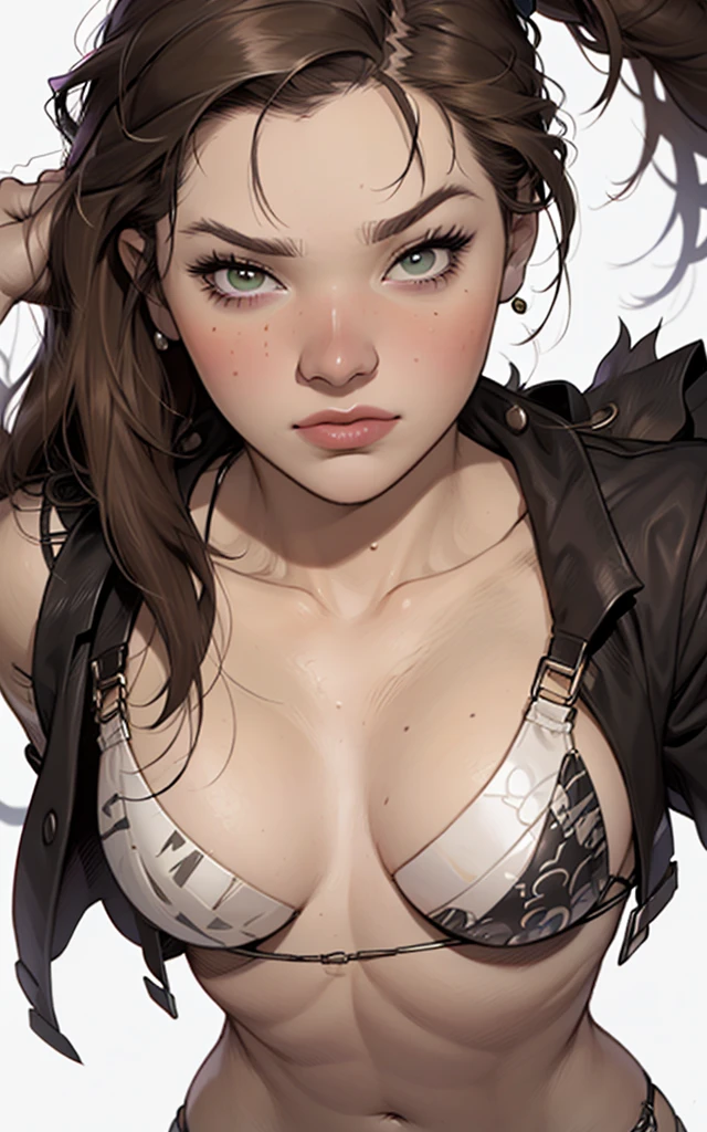 a close up of a woman with a very nervoso expression on her face, nervoso look, fierce expression 4k, raiva. hiper detalhado, nervoso expression, nervoso looking, an nervoso expression, very nervoso expression, scary nervoso pose, nervoso face, nervoso 8 k, highly detailed nervoso anime face, very nervoso, nervoso, evil expression, artgerm detalhadoum close de uma mulher com uma blusa preta e um colar, maquiagem suave, portrait of Barbara Palvin, rosto extremamente lindo, rosto perfeito ), rosto bonito e atraente, ana de armas portrait, Retrato de Sophie Mudd, linda garota modelo, rosto lindo, Barbara Palvin, rosto sexy com maquiagem completa, rosto lindo feminino, rosto muito lindo, maquiagem sutil