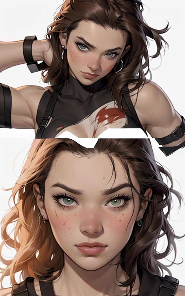 background, misto-language_text, letras japonesas em graffit , Kelly Brook mulher linda , longos cabelos negros, excelente iluminação, dc comix's warworld illustration, by marc silvestri:: powerful male hero with futuristic outfit, based on warworld illustration from dc comix, (beautiful and clear background:1.2),, fantastic paintings ,graffit style, olhos altamente detalhados , a white t-shirt or tatoon stamp , blond hair,  masterpiece, best quality, high quality, highres, detail enhancement, ((most beautiful image in the world)), masterpiece, best quality, high quality, highres, detail enhancement, ((most beautiful image )),with short, shiny black hair,  t-shirt, wearing jeans,, art by stjepan sejic, art by j scott campbell, art by guillem march, art by citemer liu, 4k, high resolution, comic book character,  co::based on dc comix's warworld illustration, by brandon peterson e will conrad:: ::based on mic, high quality detailed,   style ::2.0 comix illustration style,tatoon style, high quality, highres, detail enhancement, 8k, hd, best quality, high quality, highres, detail enhancement, 8k, hdr, sharp focus, ultra detailed, perfect lighting
 big breast, com efeitos imersivos, efeito pairar, fundo estilo grafite tatuagem tribal com flores e cores vibrantes, "hdr ultra" detalhadas e com efeito de foco, (obra-prima: 1.2, melhor qualidade), (olhos bonitos com enormes cílios finamente detalhado: 1.2), , ((Solo)), (Olhos finamente detalhados e rosto detalhado :1.3), mãos perfeitas com 5 dedos e ultra detalhada