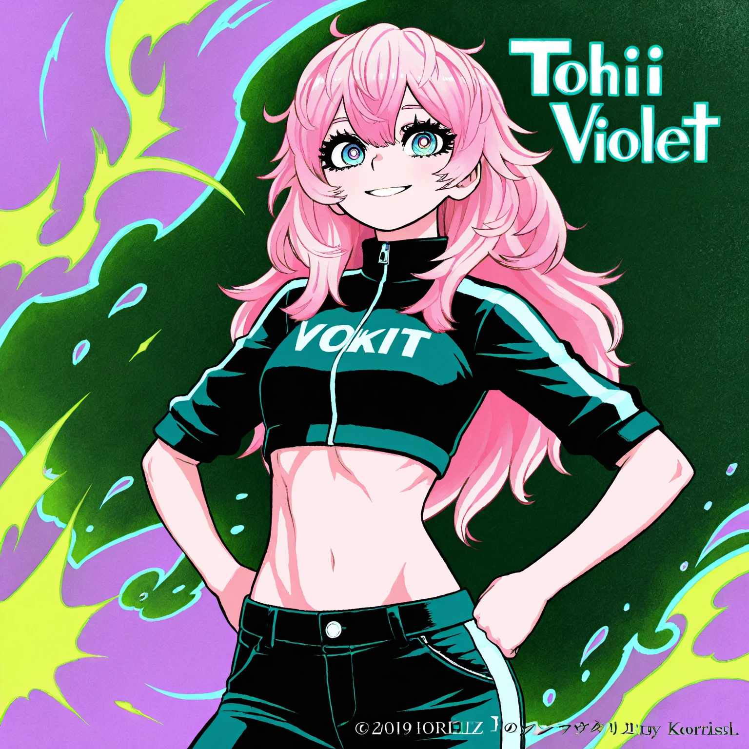 anime girl with orange hair and purple bra top posing for a picture, mihoyo art style, juri misaki, anime style portrait, anime moe artstyle, marin kitagawa fanart, in an anime style, anime catgirl, digital anime art!!, anime art style, anime style character, in anime style, cute anime catgirl