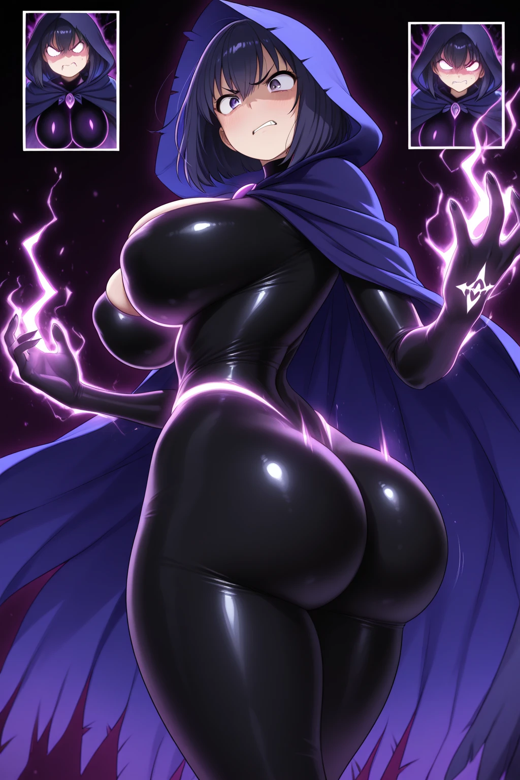 (masterpiece), best quality, expressive eyes, perfect face, demon girl, huge girl, female muscular:1.2, big horns, big breast:1, curvy:1.4, tiara, short hair, barefeet, evil smile, ((blank background)), (full body framing), ((thick thighs:1.4)), (long legs:1.7), amazon body, toeless boots, tattoo, purple skin, red eyes, (purple skin tone )