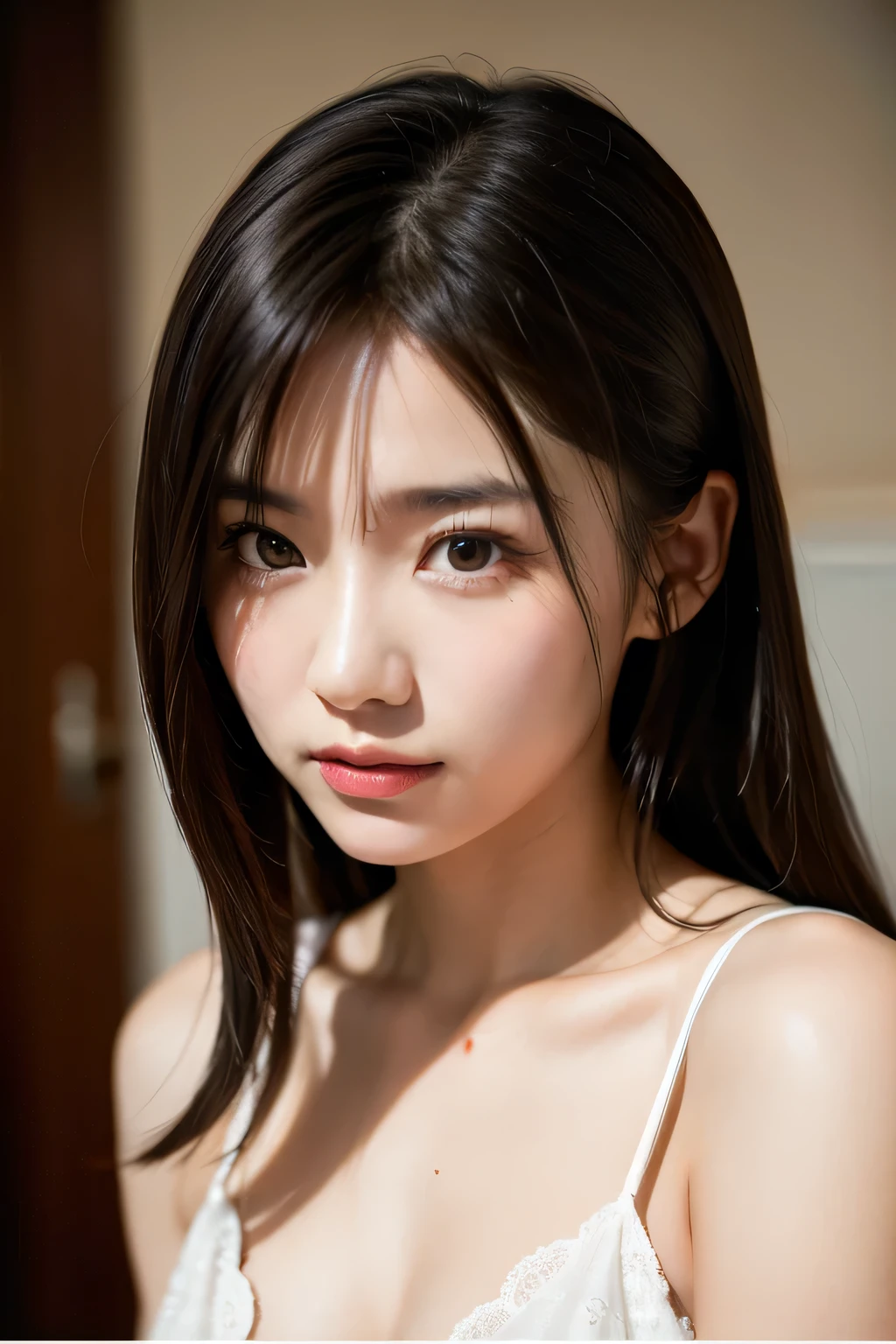 got itですか、(Best illustrations)、8K UHD resolution、Intricate details、Highest quality、Realistic、Very detailed、Best writing、Best Shadow、Soft lighting、Ultra HD、Super Realistic、Tyndall effect、Photorealistic、(Skin with attention to detail:1.2)、 (Intricate details, Compensate, Face to face with the children_v1:0.5), (Beautiful and delicate face down to the last detail, got it, Beautiful and delicate eyes, Perfectly balanced face, High Resolution Skins, Fine skin, Optimal ratio of four fingers to one thumb, Arms under chest, Red tattoo on lower abdomen、wonderful、wonderful, Wide Hips, Smooth abdomen, Thin, pale skin, __fashion__, __hair__:1.25)、Digital single-lens reflex camera、 Absurd、1 Beautiful devil woman from hell, デヴィッド・ホックニーとアルフォンス・ミュシャによる超Realistic女性のポートレート, Portrait of a seductive woman、Fantasy art, Chinese humanoid robot、Chinese actress、Dungeons、Dragon、devil&#39;Palace of、devil&#39;torture chamber、night、Dark Style 、In the Dark、(Detailed spooky background:0.8), magic、 1 Girl、Evil Nun、Dark Necromancer、Succubus、devil&#39;Daughter of、Umi Shinonome、Bat Wings，(((devil&#39;Horn)))、 ((((Huge glasses, Nerd Glasses, Thick glasses, Round Glasses)))),(((Big Breasts)))、(devil&#39;tail)、(Red eyes shine:1.6)、The eyes are very sharp and detailed, Your eyes are so beautifully made up, ((Red eyes:1.0)),Intricate tattoos, demonic Intricate tattoos, Thigh Tattoo, Body tattoos, masterpiece、The most beautiful face、Baby Face、Cute Smile、She has a beautiful, seductive body and plump red lips.。、devil&#39;Captivating body、devil style、enchanting black magic costume、The long-haired、Braiding、Black hair、Ponytail Distortion、, Ponytail with a bow tied at the back of the hair, Beautiful expression、Body Up、Big Breasts emphasis、bust,  Super tight chest, Breast Augmentation Surgery, My breasts are very big and round,Tight waist、Wide ass、 secret key, Cowboy Lens, (Red Phoenix Dress: 1.0),  devil&#39;Crown of,  Red Gemstone Necklace、Jewelry Gwise,  Wearing black mesh socks,Wearing pale red、Hmph, Hmph, Meeting beautiful girls, Watching the girls&#39;Body of,