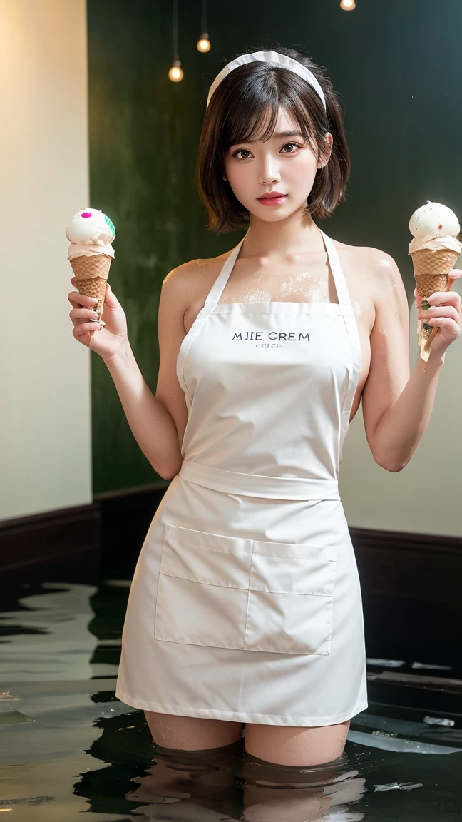realistic,score_9, score_8_up, score_7_up, BREAK,
a Japanese girl, wearing a white chef hat and apron, is depicted in a kitchen setting. Her white long hair is neatly tied back, and her wrinkled face reflects her years of experience. She stands solo, holding a kitchen knife and glasses, with an oven in the background.
The woman has a smirk on her face, reminiscent of the SaltBae meme, as she sprinkles salt onto a loaf of bread and eggs on the counter. Her black sunglasses add a quirky touch to her character, enhancing her playful demeanor.
The kitchen is well-lit, with the best shadows casting realistic depth and texture to the scene. The focus is on the woman's hands and the objects she is handling, highlighting her skill and expertise in the culinary arts.
This artwork captures the essence of a seasoned chef in a warm, inviting kitchen environment, blending humor and professionalism in a visually appealing and engaging manner.