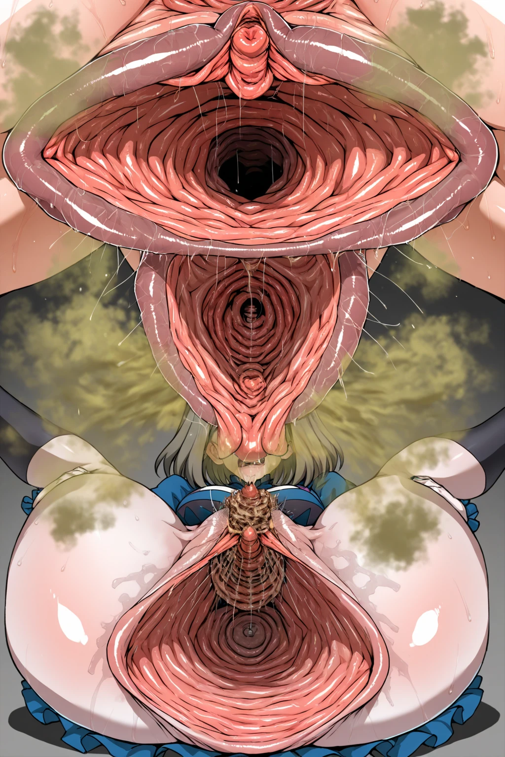 NSFW,One girl, blue eyes, Long Hair, Brown Hair, Side Lock, Low Ponytail, ribbon, dress,Tattered white shirt,Tattered short sleeves,Torn red skirt, Torn Cape,Black panties through torn blue pantyhose, ,Young Girl,From the back,Intense penetration sex,Creampie Sex,Rape makes me feel good,At the peak,Heart Pupil,♡ranbu,Covered in semen,Massive ,photograph,pregnancy,Go wild,Resist rape,syringe,Drug administration,Injection marks,After the injection,Poster of unknown Yukiei