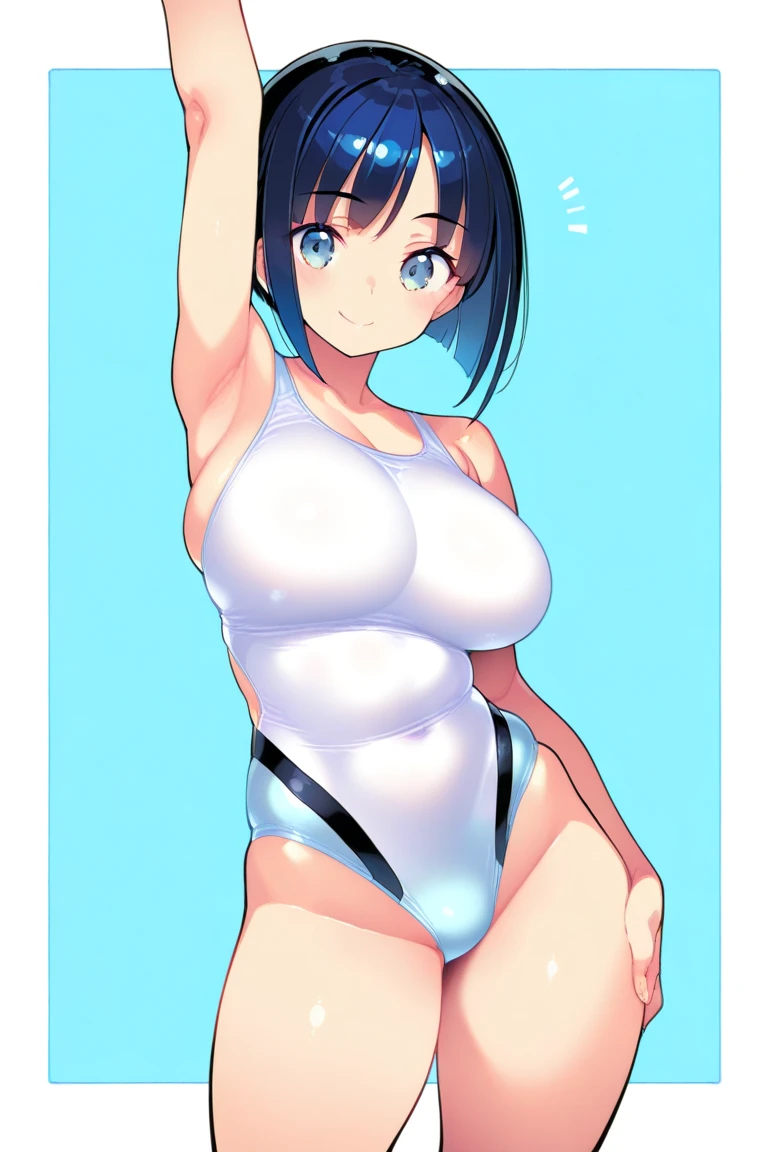 (close、16k、highest quality、high detail、Rich skin details)、(((nfsw)))、Watch anywhere、obedience、((huge breasts))、((obesity))、bob cut、brown eyes、:d、((surprised))、Are crying、((blushed))、((embarrassing))、Wet、big ass、very big thighs、arm behind head、(swollen nipples)、white leotard、white knee socks、white gloves、huge breasts、both armpits、brown hair、electronic space、((Forehead))、(parted bangs)、asymmetrical bangs、squatting down、(((torn clothes)))