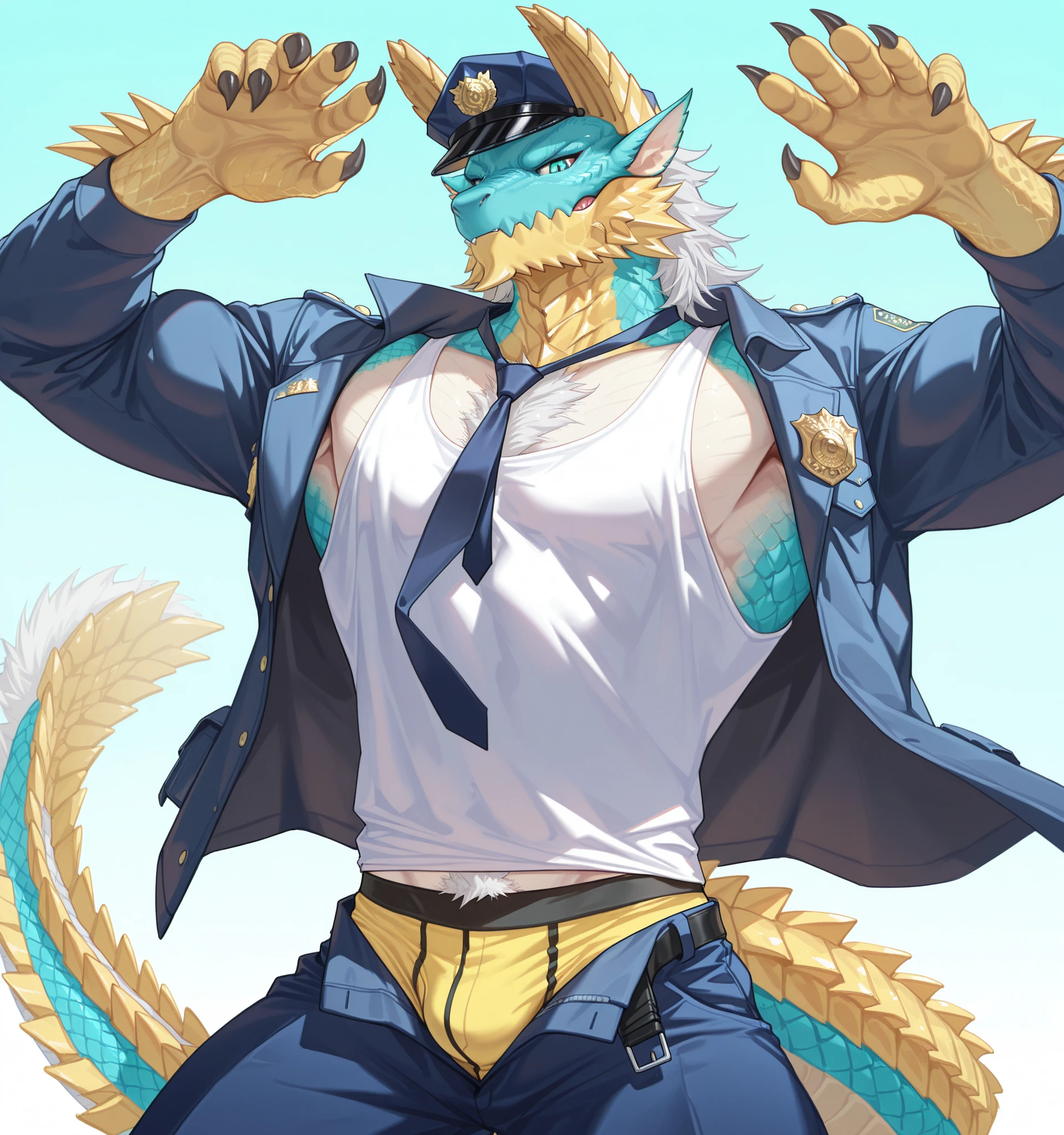 Highest quality、Sexy Baby Lizardman, Skimpy micro underwear、Lizard head、Sweat、Embarrassing、Gay、western background、Crotch close-up、cute、Leather Handbags、Knee-high socks、Choker of Hearts、White Breath、Licking lips、Drooling、Obscene language、Obscene pose、Sexy Dance、Pink steam、、strip、holster、Angle looking up from below、Man wearing pantieagazine cover style illustration、Cowboy hat、Gunman、bed、Holding a condom、Pulling off panties