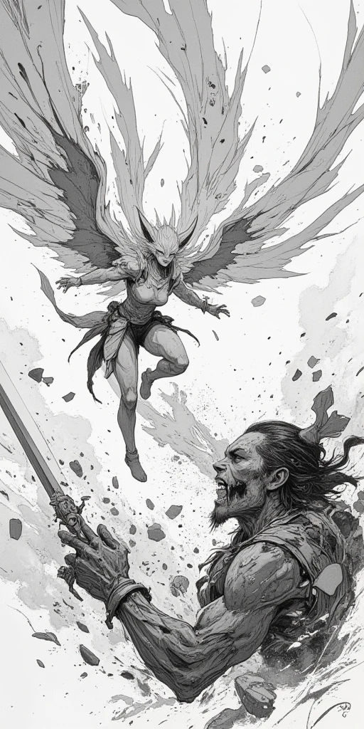 sharp drawing of a woman with a sword on top of a pile of cats, inspirado em Frank Frazetta, complex fantasy character, in the style of dark fantasy art, fantasy graphic novel style, Frank Frazetta Manga Style, Estilo Frank Frazetta, together, warrior vampire woman, Poster. lord of daggers, a very beautiful berserker woman