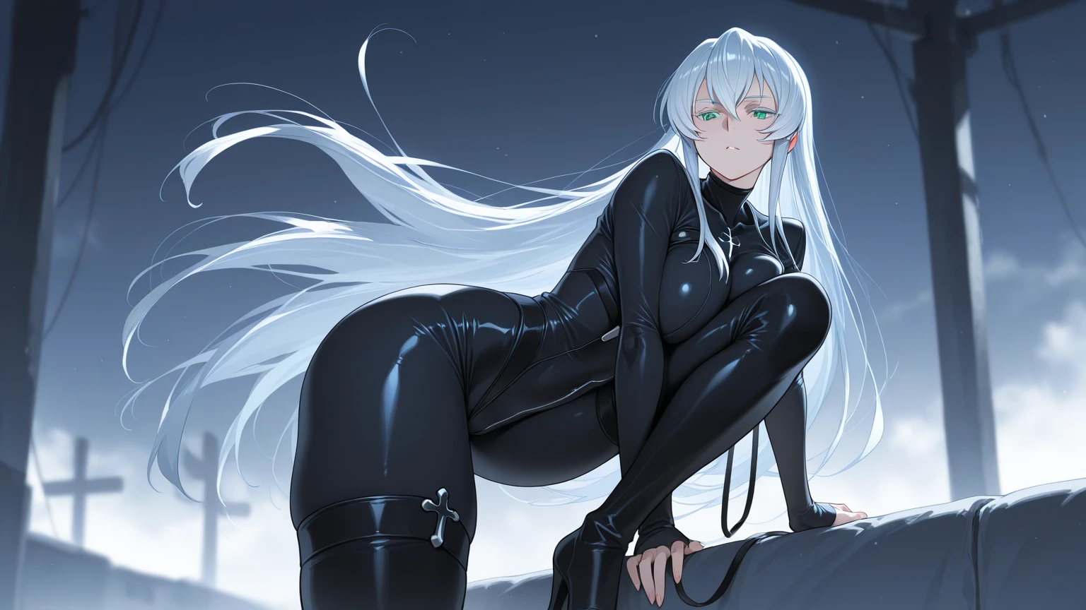 black skin, women, muscular, sexy, latex, anal, fuck, cute, white hair, doggystyle