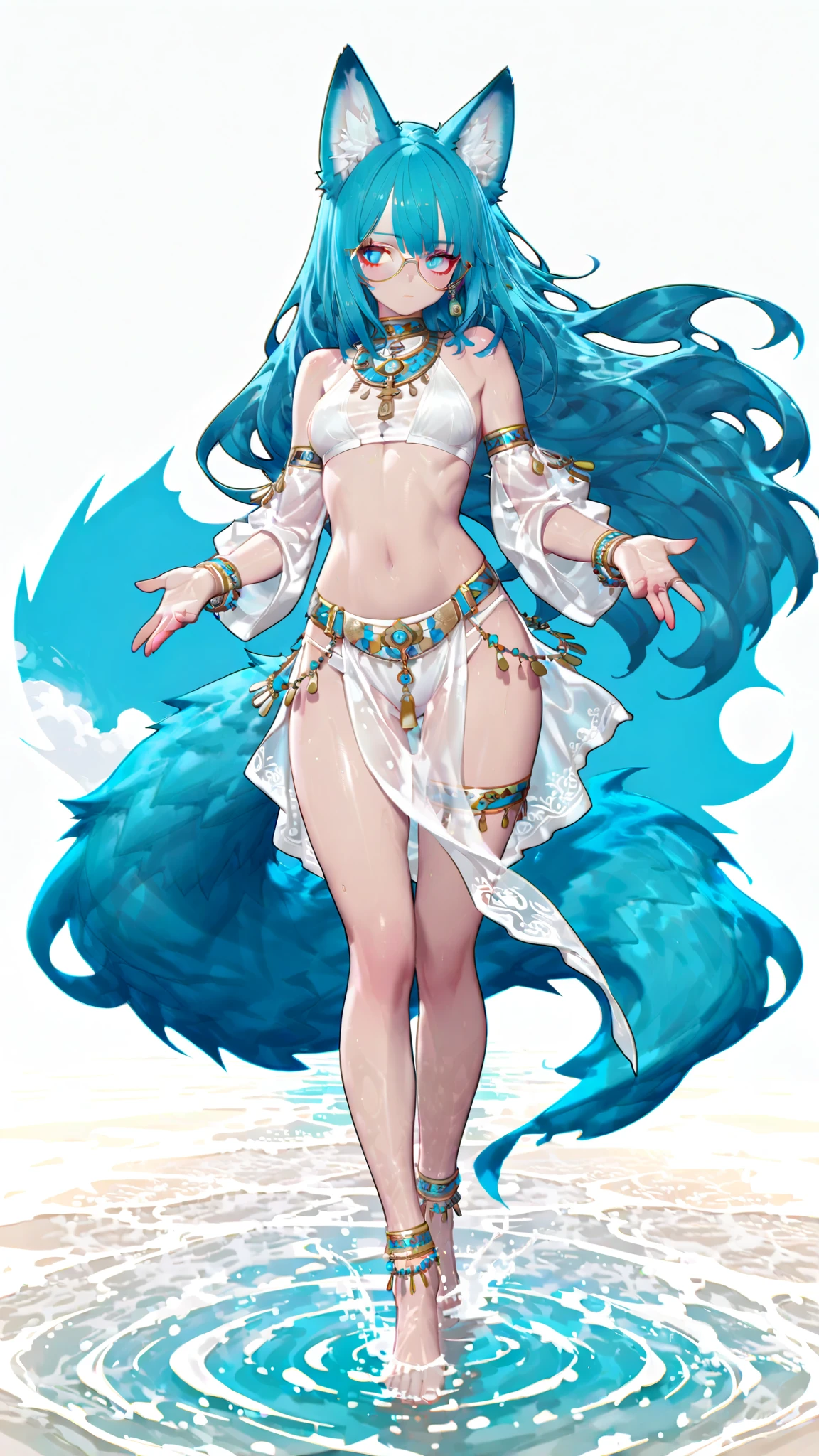 "(masterpiece), best quality,
1girl, (80s anime style:1.5), (eyelashes:1.5),
(intricate high detailed body:1.2),
blue hair,
(hair between eyes:1.2), (long hair, twin bun:1.1),
green eyes,
(small breasts, flat chest:1.2),
happy, smile, open mouth,
(golden embroidery thong lingerie:1.2),
(knight armor, armored boots:1.2),
sleeve, hair ribbon,
(dynamic pose:1.1),
(full body:1.1)
(simple white background:1.3)"