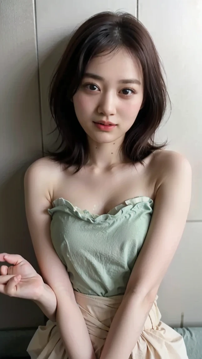 Highest image quality、masterpiece、Beautiful womanの尻、beautiful japanese、25 years old、inside the train、（master piece：1.3）、（8K、photorealistic、Live shooting、highest quality：1.4）、（Beautiful girl）、beautiful expression、（realistic skin）、green lingerie、Shiny_Hada、disorganized、Charm、super resolution、Super realistic、high details、golden ratio、Beautiful woman、Pretty actress、（real-looking face）、（black hair、Realistic eyes beautiful details、（realistic skin）
