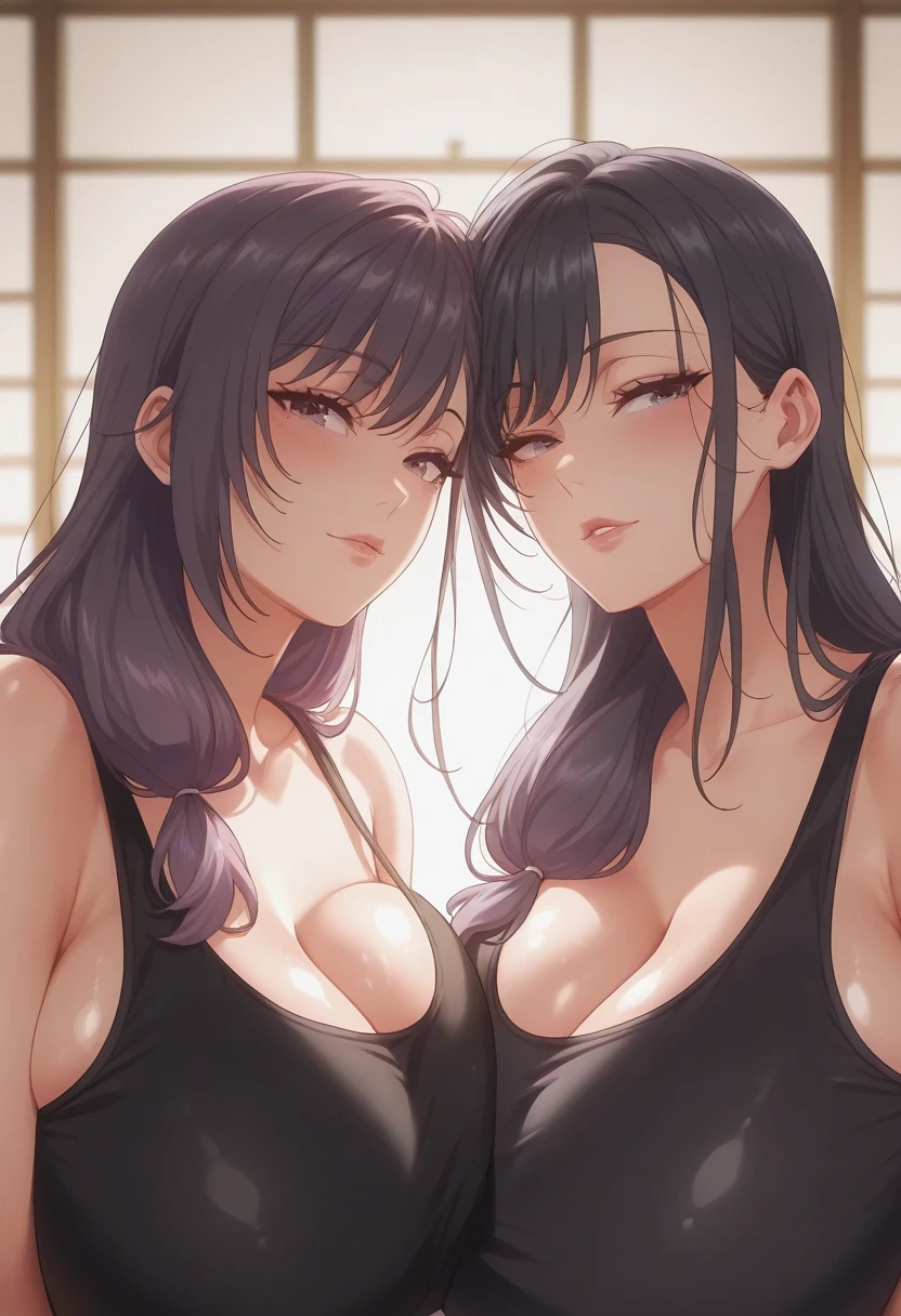 Lori huge breasts cleavage,anime big breast,and wear no underwear