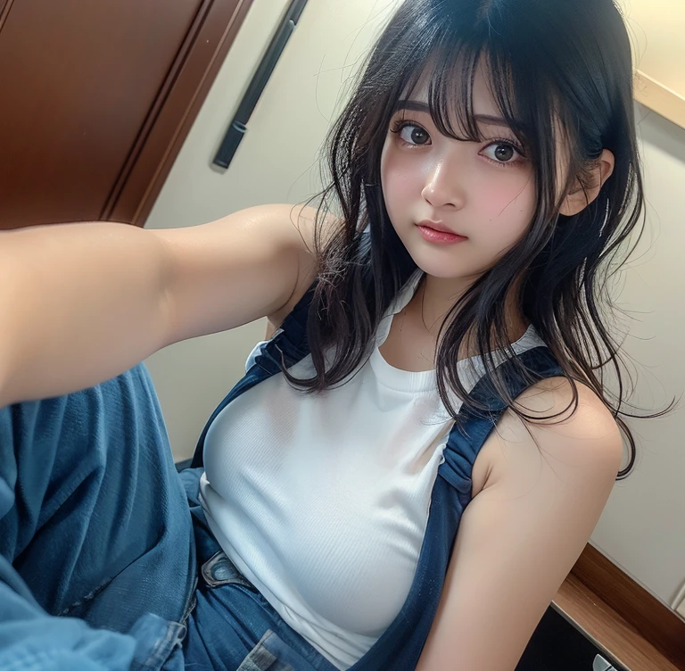 (8K, RAW photos, best quality, masterpiece:1.2), A woman、In Japan at the age of 18,whole body.{angle、Wide Angleの、Don't split the screen、}(Leather 1.4)、(((vampire、black hood、Black cape、Gothic clothing、University Teachers'Does not show skin、)))、(((In the dark forest、Dark night、Thick fog)))((Blood dripping from his mouth、Red Eyes、Black and length nails))、50mm lens、30mm film、Wide Angle、(length、Straight Hair、)、(Dark-haired、The forehead is covered by bangs、)、Iris、Radiant Skin.Beautiful and delicate face、Beautiful and delicate eyes、{Small Breasts、Muscular body、}、