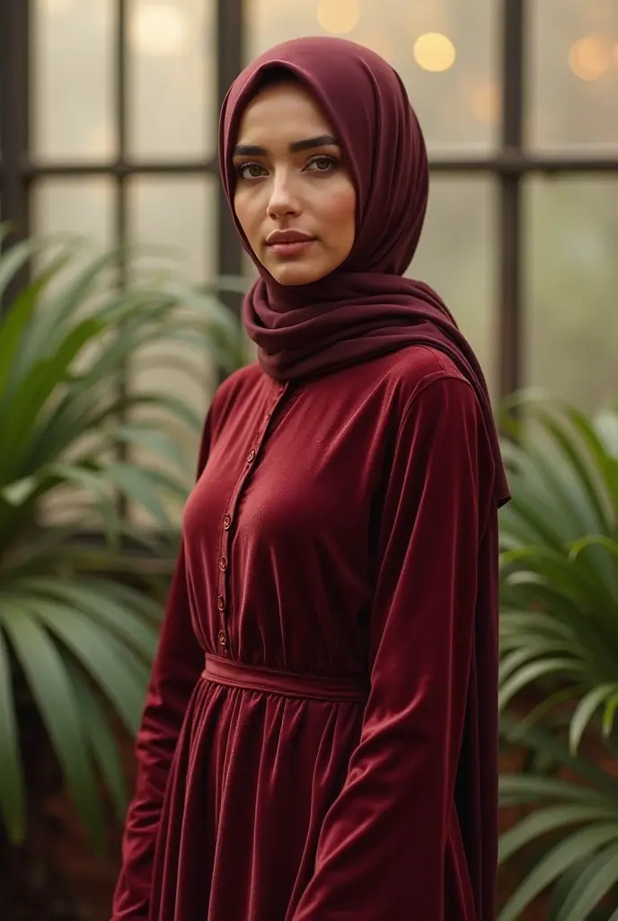 nude hijab fondle tit