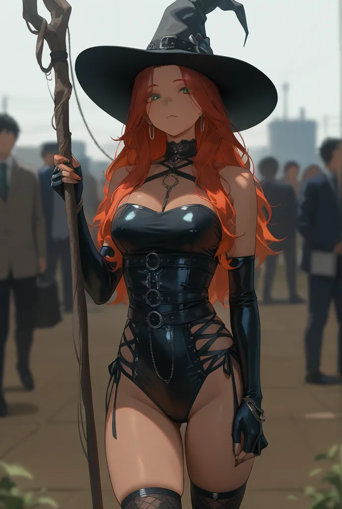 Beautiful young witch girl, The perfect female face of the goddess, large breasts, slender long legs, Girl in a transparent dress, Деталь 8k, photo realistic style, sharp-focus, Professional lighting, colorful details, The painting is built according to the rule of the golden ratio, Girl holding a large glass ball in her hand, Background - cherry blossoms, The girl is standing half-turned, full-arm-gloves