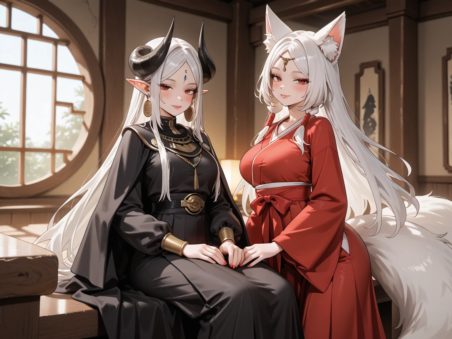 an anime hefty with white haired fox orehas with sinza