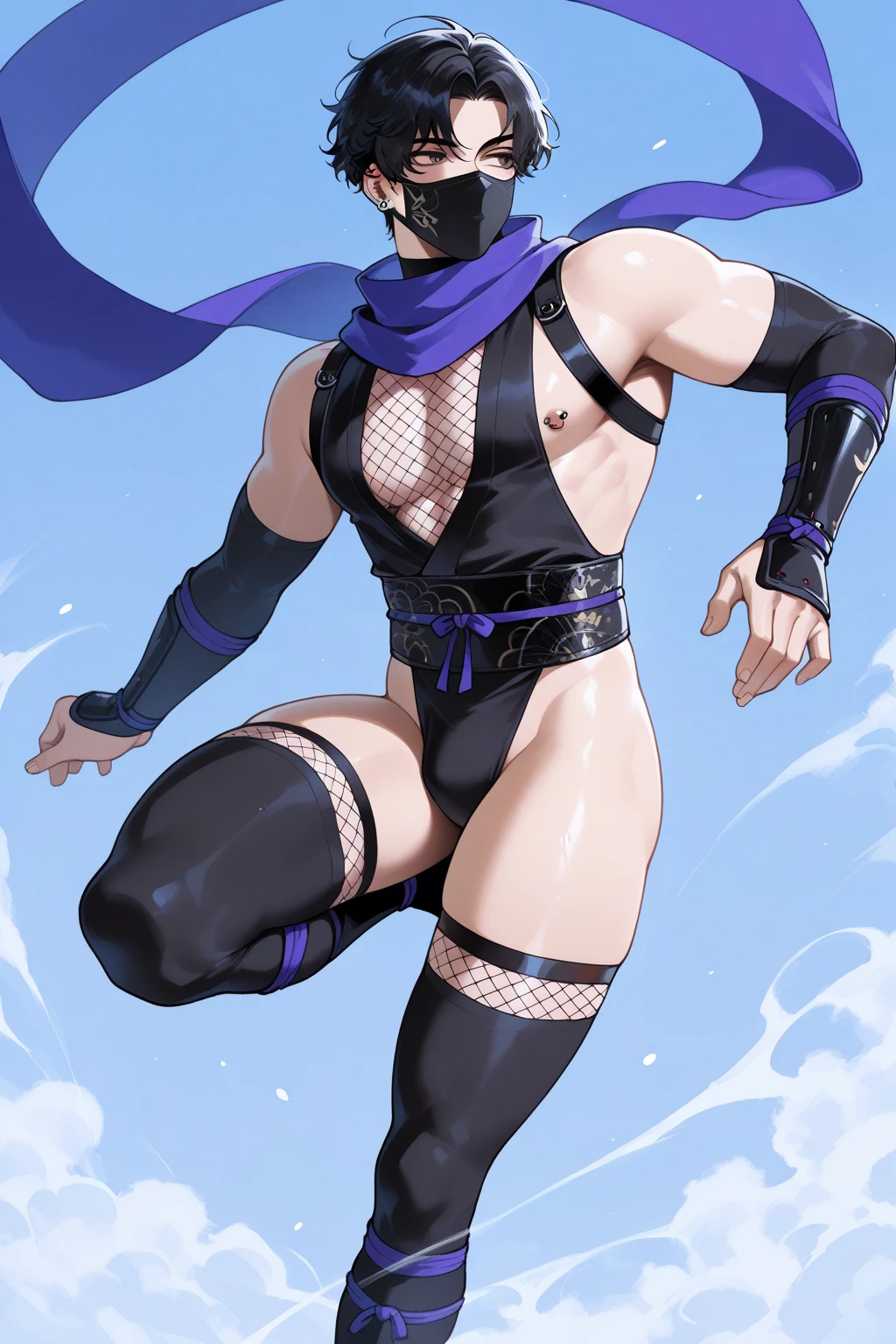 1 person、(((A male Turian wearing pale pink lace and frilly underwear.)))、garrus vakarian、mass effect、masterpiece、Highest quality、Lace and frilly garter belt、lace Knee-High socks、Idol costume with lace and frills、ribbon、Nightclub、Idol Stage、Colorful spotlights、smile、Sharp Eye
