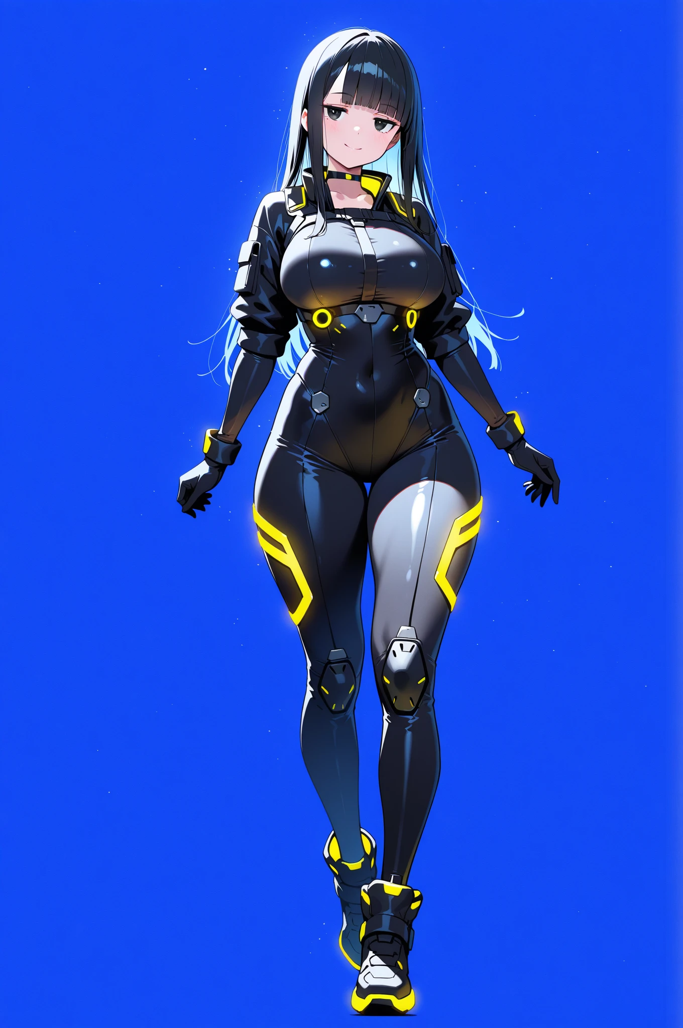 Mature Woman, Woman in a futuristic suit, highly Detailed face, nice, mother, Very large breasts, (Mature Woman), Mature Face, (Mature Woman), Cyber Suit, Anime girl in tight suit, Milfication, Elegant body, Focus on the navel, nude, gloves, Earrings, SF, Female protagonist, Volumetric Light, Detailed lighting, Detailed Texture, BoobsCyberpunk, Biomechanical , masterpiece, (Top quality eyes), Detailed face, sci-fi background, Futuristic landscape, (((Yellow bodysuit))), (Chuby), (((high quality face))), (((high resolution face)))