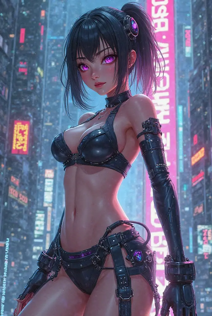 (8K, Raw photo, Best Quality, masutepiece: 1.45), Beautiful delicate face, Infant body type, Mischievous smile、If the idol((3/4)), Spread,Leather pants、Flipping up a tight jacket、 sheer fabrics(Carbon fiber), pale skin, {{messy shortt hair}}, (Smaller chest、 Same as:1.45), Bangs, Charming curves, Small pelvis, Open legs((Standing)), Futuristic cityscape, Glowing skin, ), Camel toe, Cameltoe, hard shape, vulvashaped:1.25), (Cyberpunk, scientific fiction:1.25), (Upper body:1.15),Straddle a futuristic motorcycle、Racing Bikes