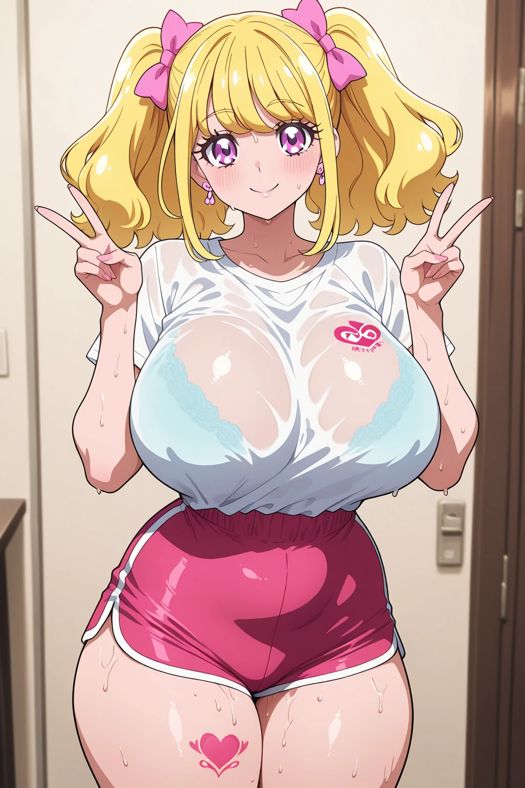 marin kitagawa, kitagawa marin, My Wife, Mommy, girl loves me, my slave, Student Prostitution, Supported Dating, 1girl, baby face, cute face, tidy, gyaru, tiny girl, young girl, mesugaki, mesugaki smile, tongue out, Drooling, stringy drool, huge breasts, sagging breasts, big butt, thick thighs, Very long nipples, large areola, gyaru costumes, Vulgar underwear, vulgar gestures, Vulgar pose, Teasing, naughty looks, heart eyes, tidy, Pierced ears, tongue piercing, tattoos, pubic tattoo, lewd prints, Focus on the girl, glossy skin, oily skin, Gravure, pinup, junior idols, Sound, Clothing, vigorous, sexual appeal, Heart mark, gonzo, pov, Erotic cosplay, live streaming in progress, before and after, Opening Doors, Sex to show off to boyfriend, Video Letter to Boyfriend, NTR, BBC, Sex to show off to boyfriend, Masterpiece:2, Top Quality, high Quality, Very Detailed, ultra High Resolution, super High Resolution, Beautiful Detail, Dynamic angles, perfect lighting, 4k, 8k, Animation Style, cartoon style, game cg, sfw,