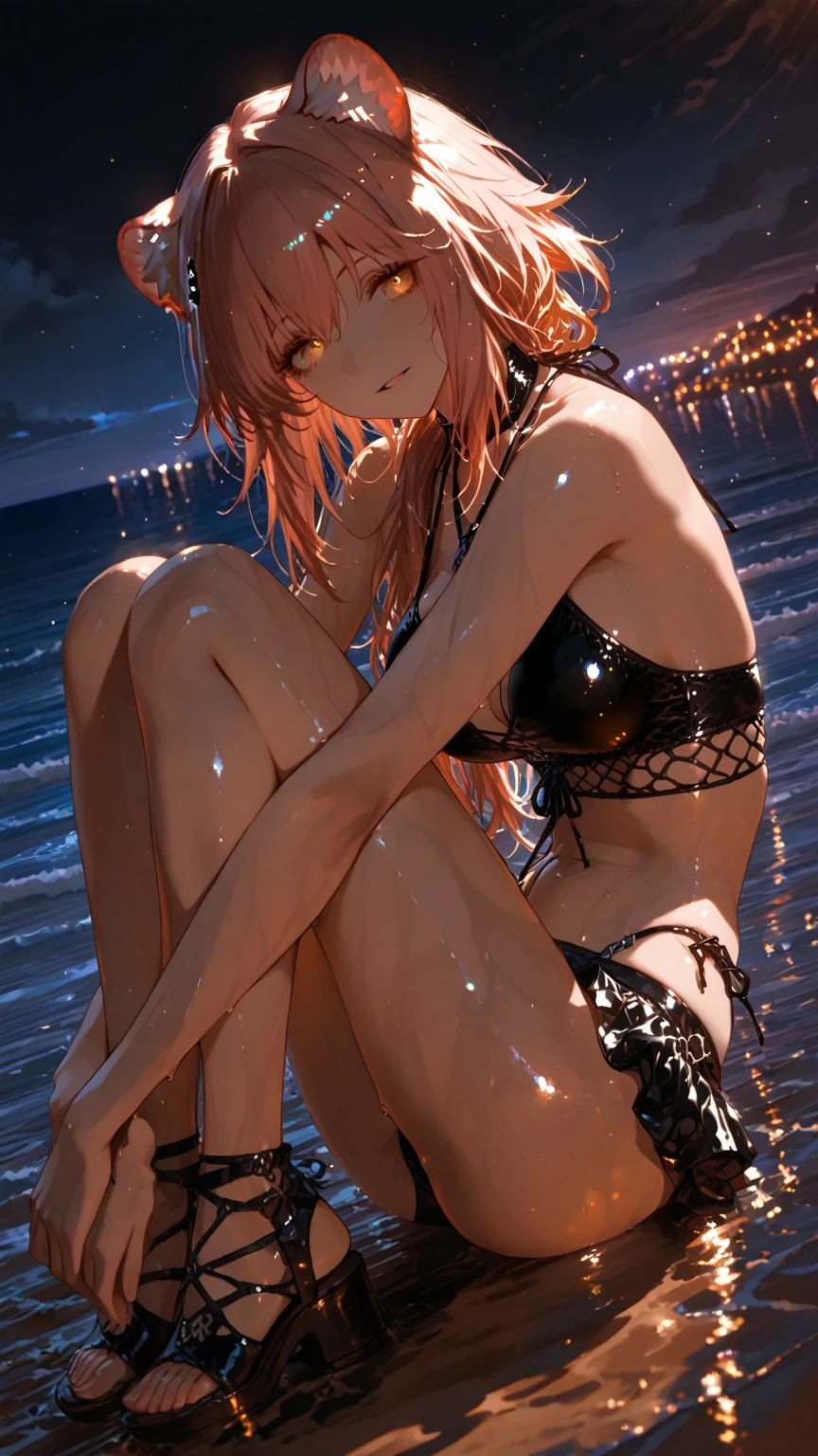 top-quality Misaka Mikoto Junior High School Bra Beige shorts Cool look huge tit 16age in the room sexypose Miwaki Armpit sweat sodden Ecstasy face 1girl, 1boy, ass, hetero, penis, sex, solo focus,pussy, anus, sex from behind, pov, doggystyle, all fours, back, from behind,light brown hair, hair behind ear, french braids, Wavy Hair, Medium Hair, head ear tiara Crying with eyes open, Heart Earrings, Mouth open, Shoe Invitation, surrealism, Color Field Painting, high detailing, Social realism, surrealism, Cinematic lighting, reflective light, silhuette, Tachie, One-person viewpoint, Eye-Level Shot, nffsw, masutepiece, ccurate, Anatomically accurate, Textured skin, Super Detail, high detailing, High quality, award winning best quality, High resolution, hard disk, 4K, 16 K, Beach, PINK Bikini, Full body shot, Full body, Spread legs, sit, Stick out the tongue, , No panties, hands in panties, tongue, Beach, Beach, Palm Tree,