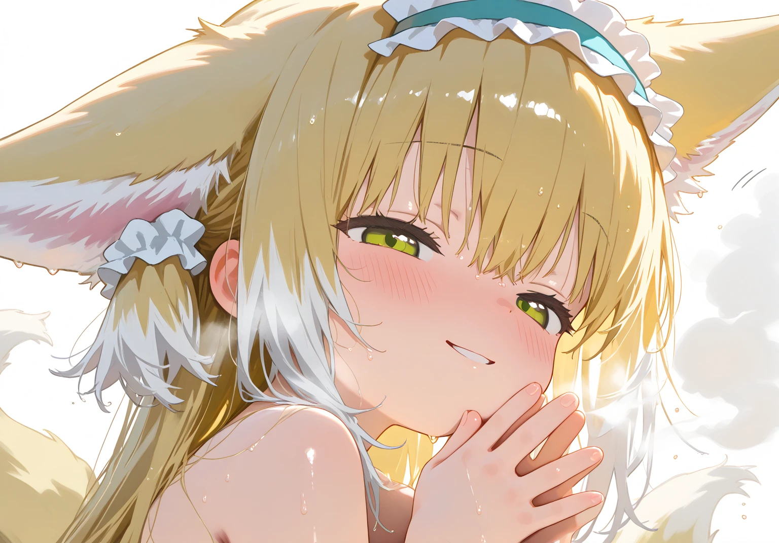 (masterpiece, best quality), 1girl, head wreath, white dress, , , lace wedding gloves, white lace legwear,nipples,orgasm face,vaginal, (sex,hetero),blonde hair,braids,,,nsfw,18yo,long hair,(cum on pussy:1.3),(love juice:1.5),(orgasm:1.5), (breastmilk:1.0),(steam:1.1),(wet:1.1)