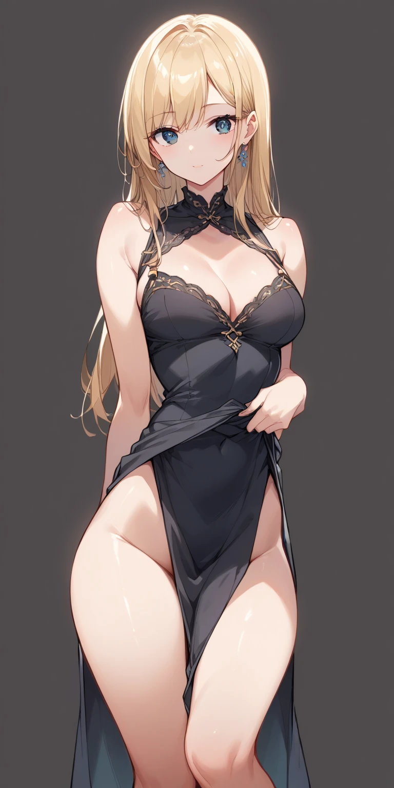 ((masterpiece)),(((best quality))),((character design sheet)), ((full body view)) illustration,Catalogue of sex slaves,1girl, thick thighs, ((detailed face:1.4)) Just the right kind of 14-year-old japanese sunburn kuro Gyaru for promiscuous sex friend, rough sketches, between breasts,big breasts,vaginal secretions,wearing an short apron without any clothes on and Chain of sex slaves,hair accessories,seductive grin smug,solid color backdrop, clean backdrop,