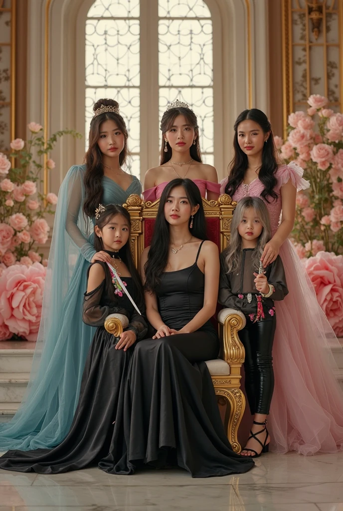 multiple girls, 3girls,books,:d smile,Masterpiece, best quality, high quality, extremely detailed 8K resolution, a beautiful lady with long, wavy chestnut hair adorned with a delicate silver tiara, emerald green eyes, dressed in a royal blue gown with intricate silver embroidery, in a grand ballroom filled with crystal chandeliers and elegant dancers, under the soft, golden glow of the chandeliers, a style reminiscent of the romantic era, inspired by the photography of Annie Leibovitz, digital painting, realism, vibrant color palette, trending on ArtStation, trending on CGSociety, Intricate, High Detail, dramatic, art by midjourney.,
<lora:tw:1>