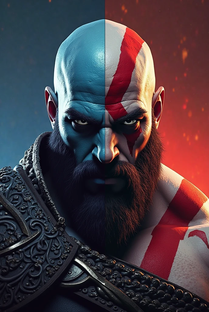 thumbnail de god of war 1 realista para youtube --auto